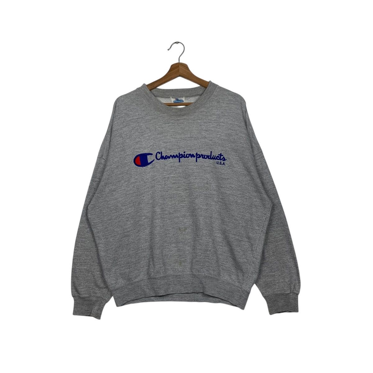 Champion CHAMPION PRODUCTS Embroidery Big Logo Sweatshirt #1700-C76 Size US L / EU 52-54 / 3 - 1 Thumbnail