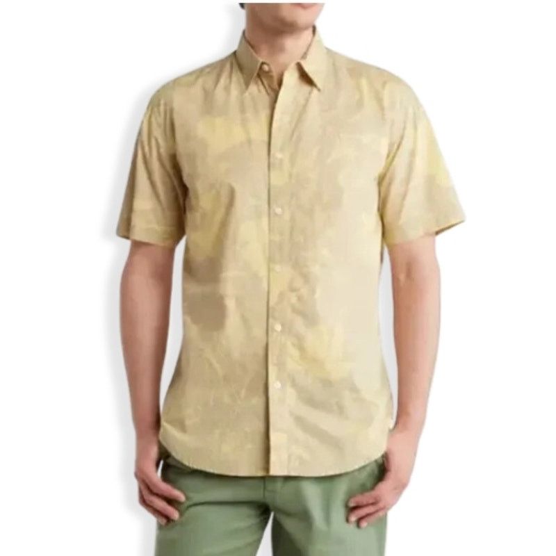 Other Coastaoro Collared Shirt Button Up Yellow Gray M NWT Size US M / EU 48-50 / 2 - 1 Thumbnail