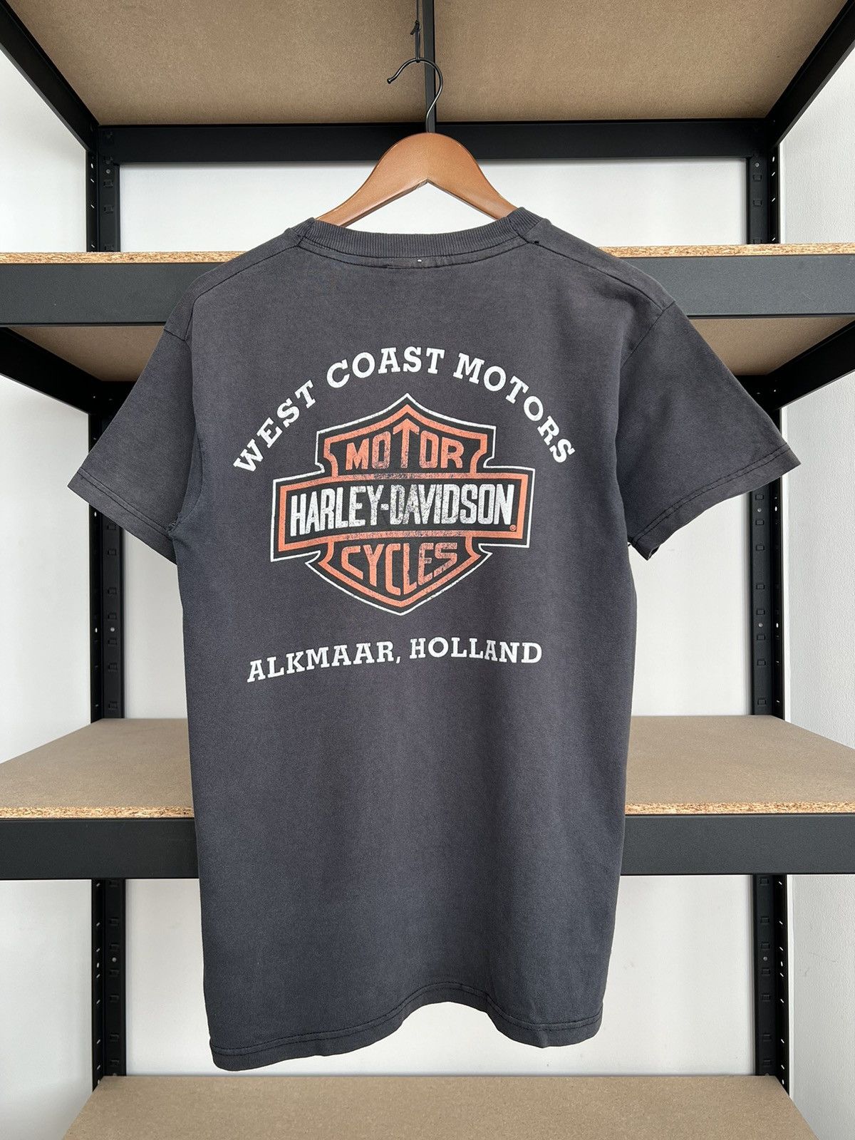 Harley Davidson Vintage 90s Harley Davidson West Coast Motors Holland Tshirt Size US S / EU 44-46 / 1 - 3 Thumbnail