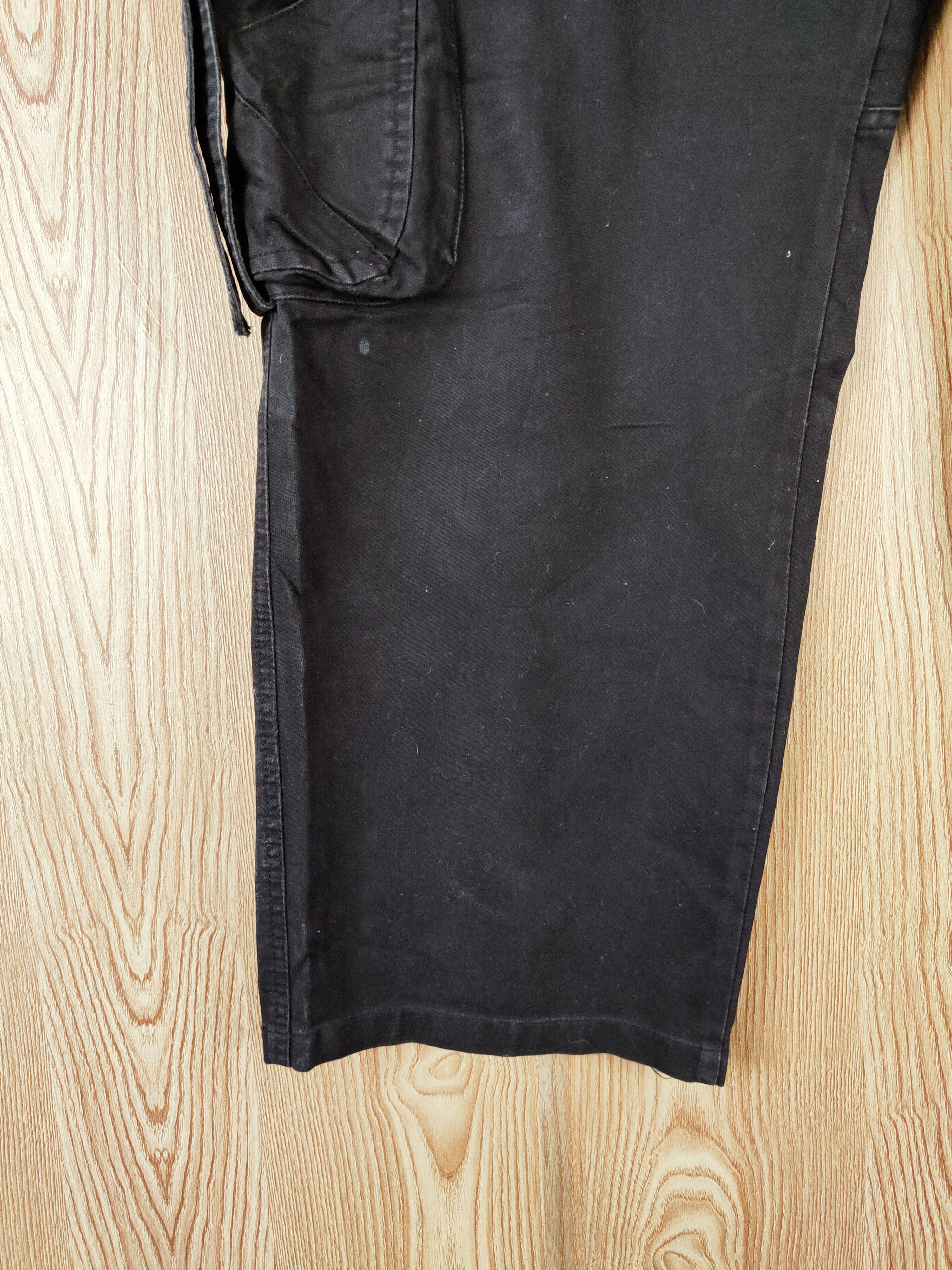 Japanese Brand DL JinMa Jeans Black Multipocket Tactical Cargo Pants #W518 Size US 32 / EU 48 - 4 Thumbnail