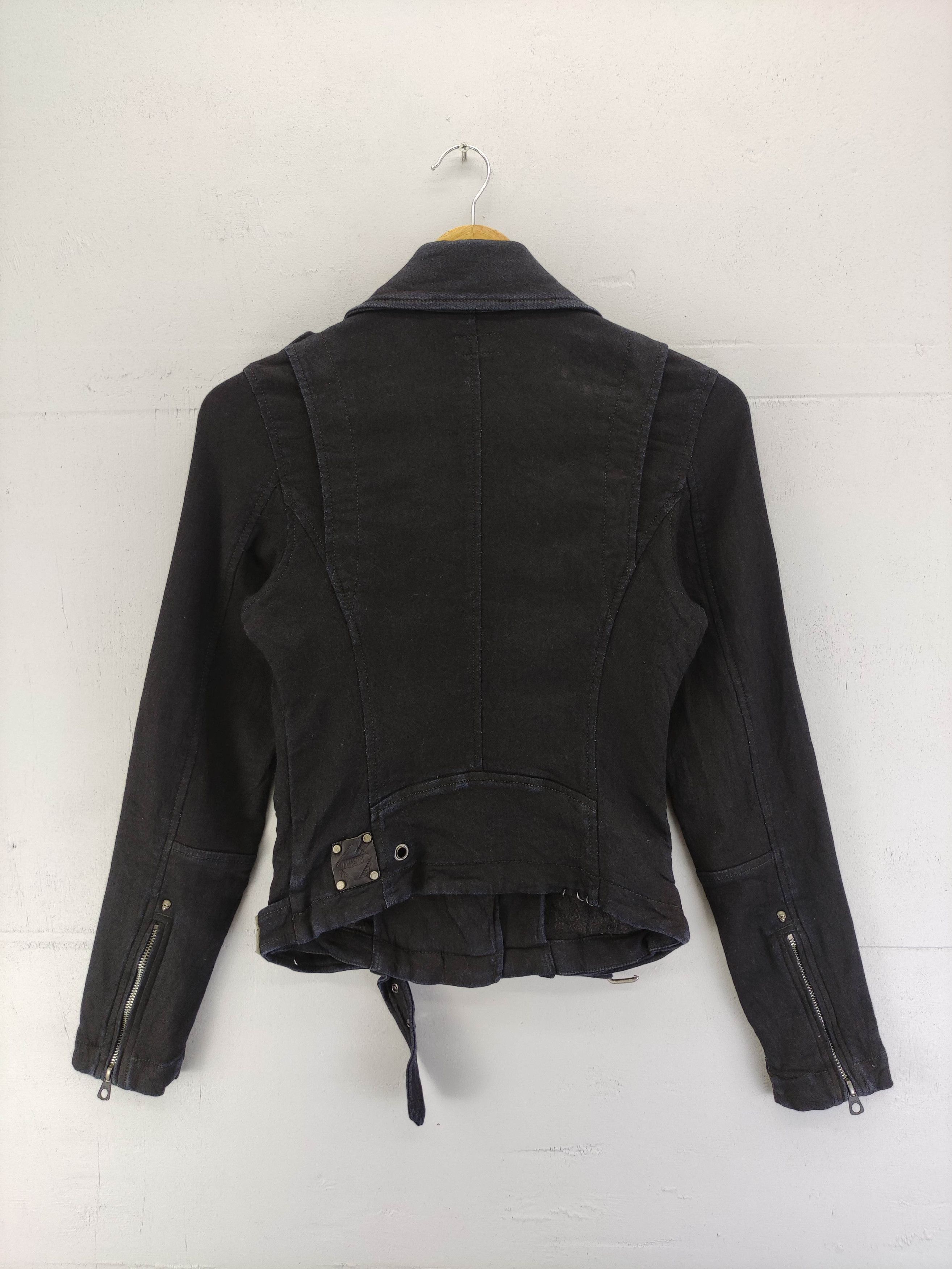 Diesel Vintage Diesel Black Motorcycle Jacket Zipper Size XXS / US 00 / IT 34 - 13 Thumbnail