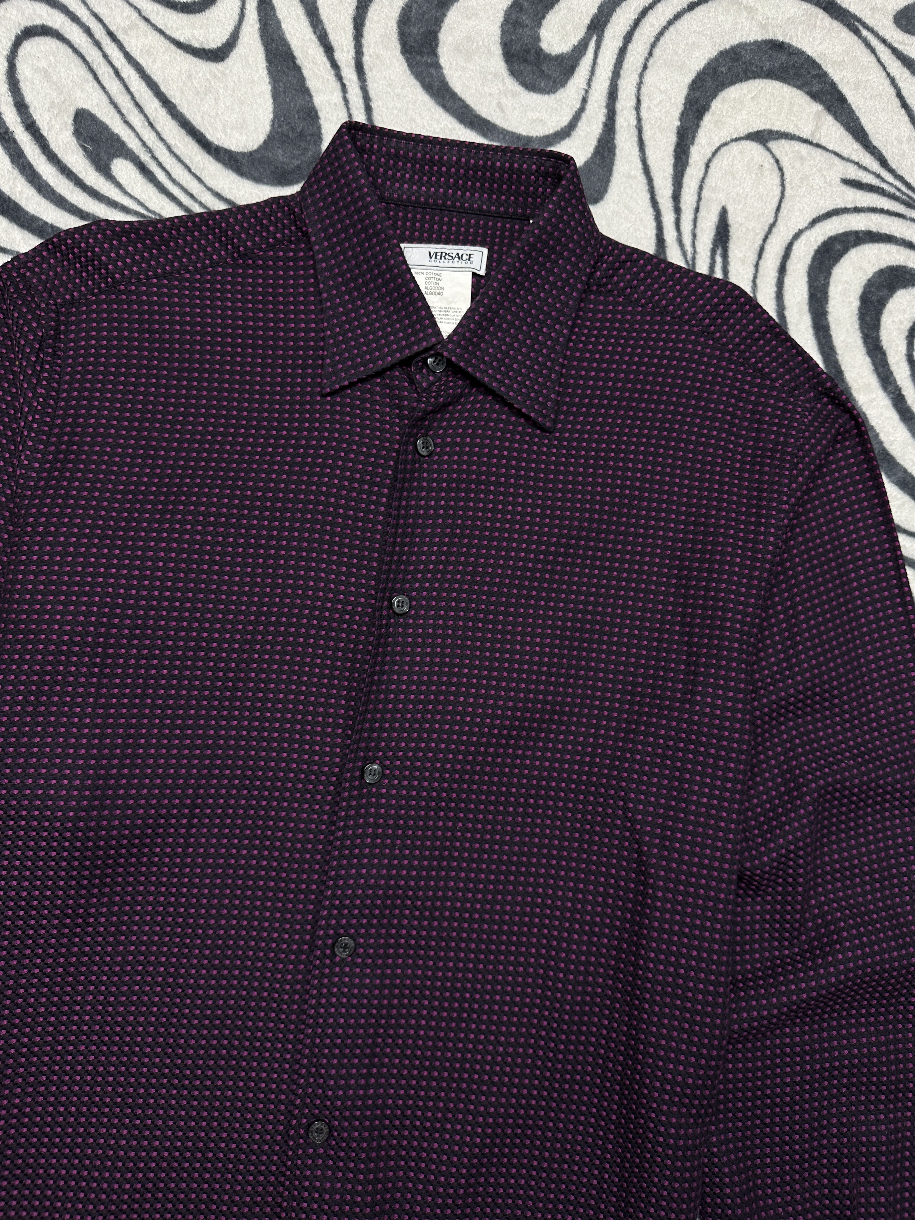 Versace Versace Collection Mens Long Sleeve Shirt Size US L / EU 52-54 / 3 - 2 Thumbnail