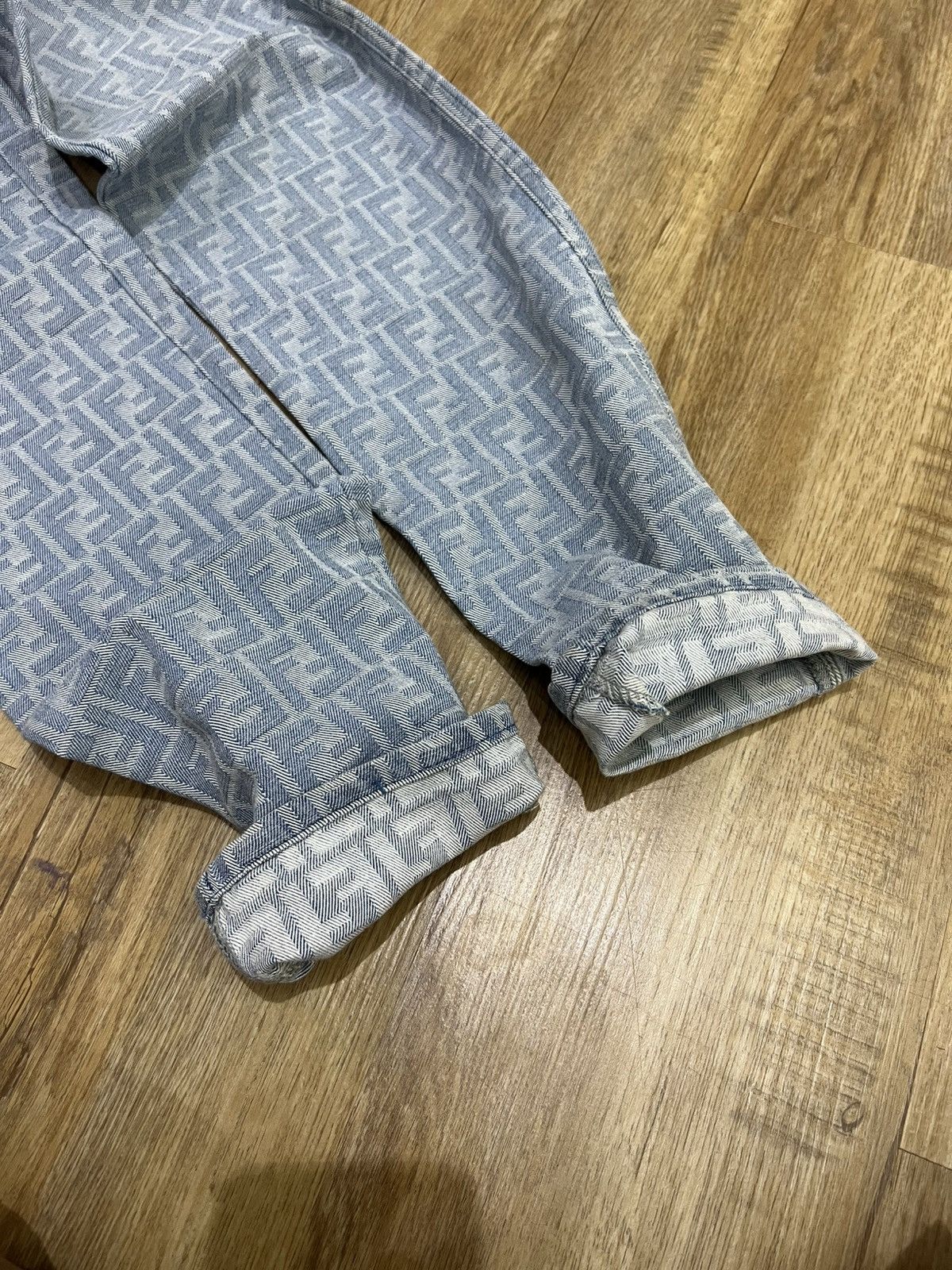 Fendi VINTAGE FENDI MONOGRAM ITALIAN DESIGNER JEANS DENIM Size 25" / US 0 / IT 36 - 16 Thumbnail