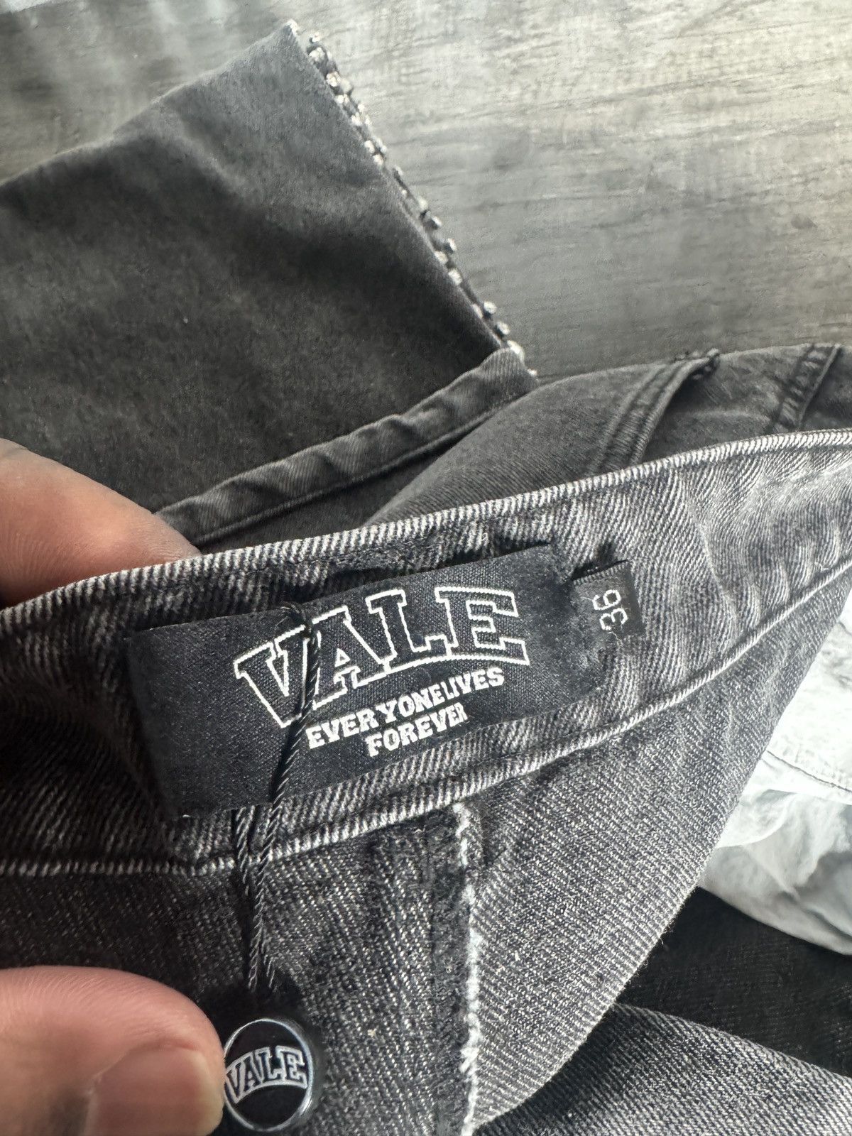 Vale Vale Crystal Denim Jeans Size US 36 / EU 52 - 5 Thumbnail