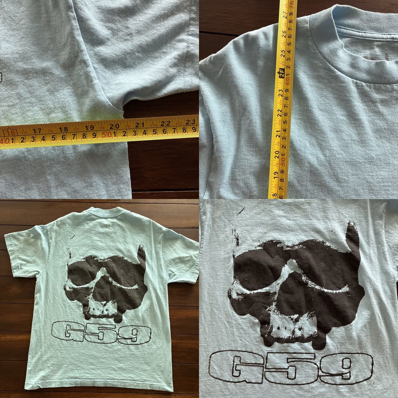 G59 Records G59 Records T-Shirt Skull Logo Light Blue Medium Men XS? Size US M / EU 48-50 / 2 - 8 Thumbnail