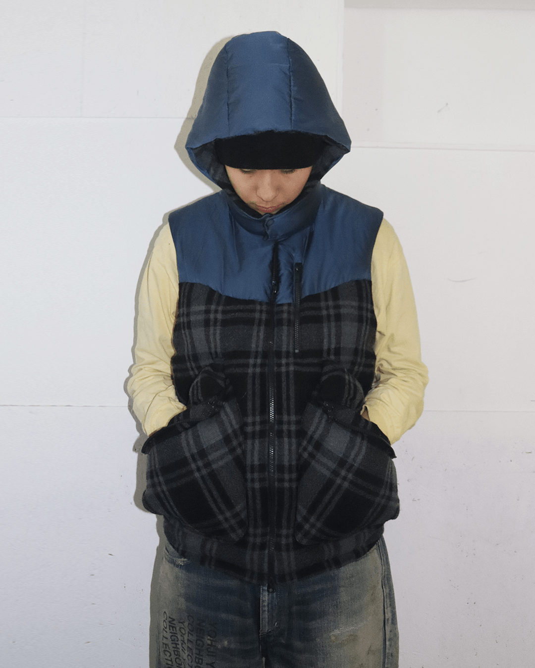 Y-3 Y-3 Check Pattern Down Vest Size US M / EU 48-50 / 2 - 2 Thumbnail