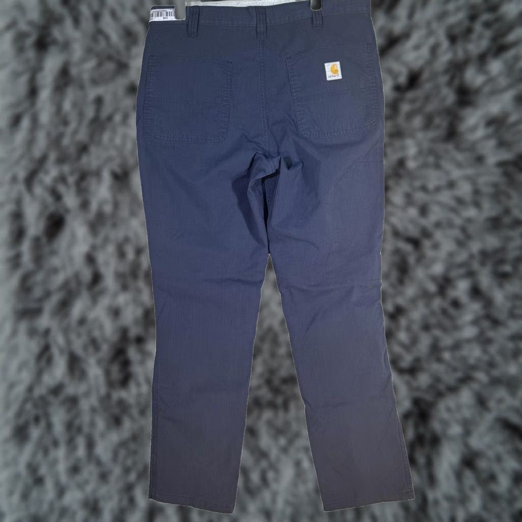 Carhartt VINTAGE Carhartt Pants Mens 34x34 Navy Blue Ripstop Relaxed Fit Work Utility Pockets Size US 34 / EU 50 - 1 Thumbnail