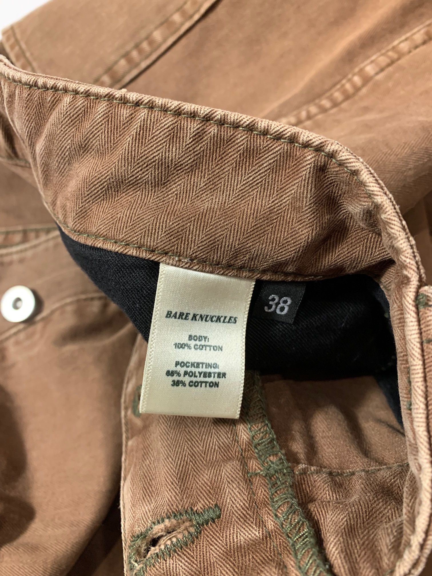 Bare Knuckles HBT Service Shorts Mustang Brown Size US 38 / EU 54 - 6 Thumbnail