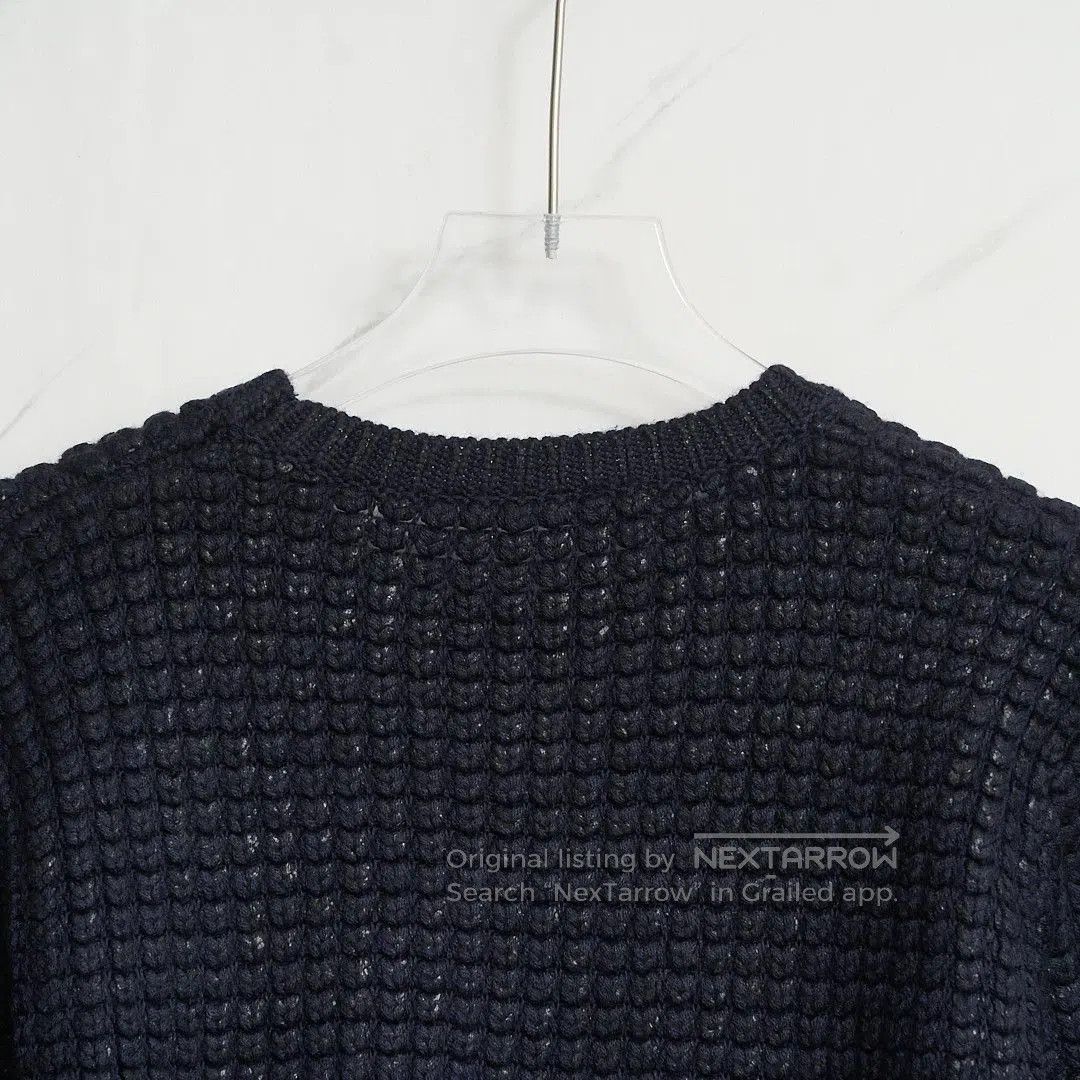 Neil Barrett Neil Barrett Men's Navy Cable Knit Sweater. Size US M / EU 48-50 / 2 - 5 Thumbnail