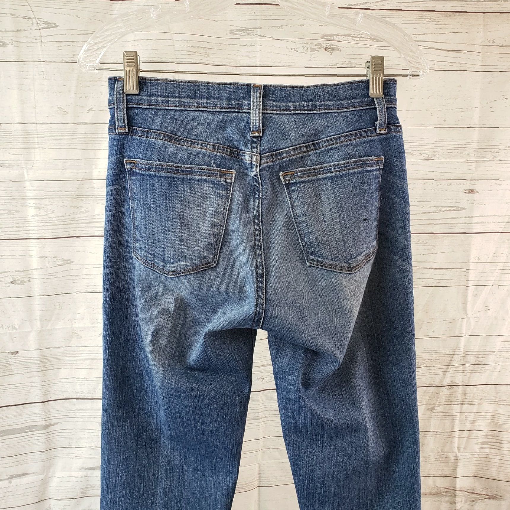 J.Crew J.Crew Jeans Womens Cropped Mid Rise Size 26 Blue Cotton Denim Vintage? No, Vintage: No Size 26" / US 2 / IT 38 - 4 Thumbnail