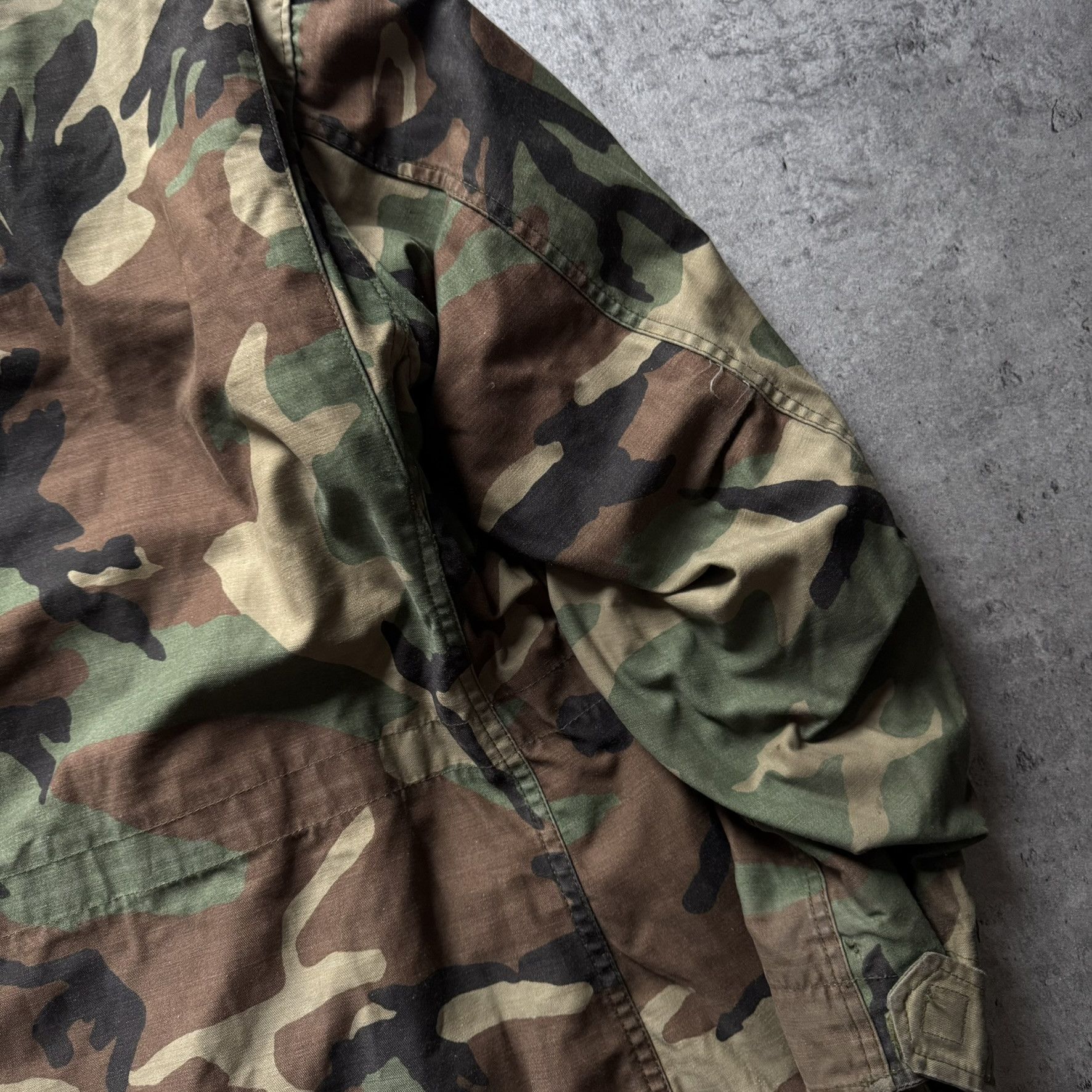 Alpha Industries Vintage Alpha green camo M65 military field jacket Size US XL / EU 56 / 4 - 13 Thumbnail