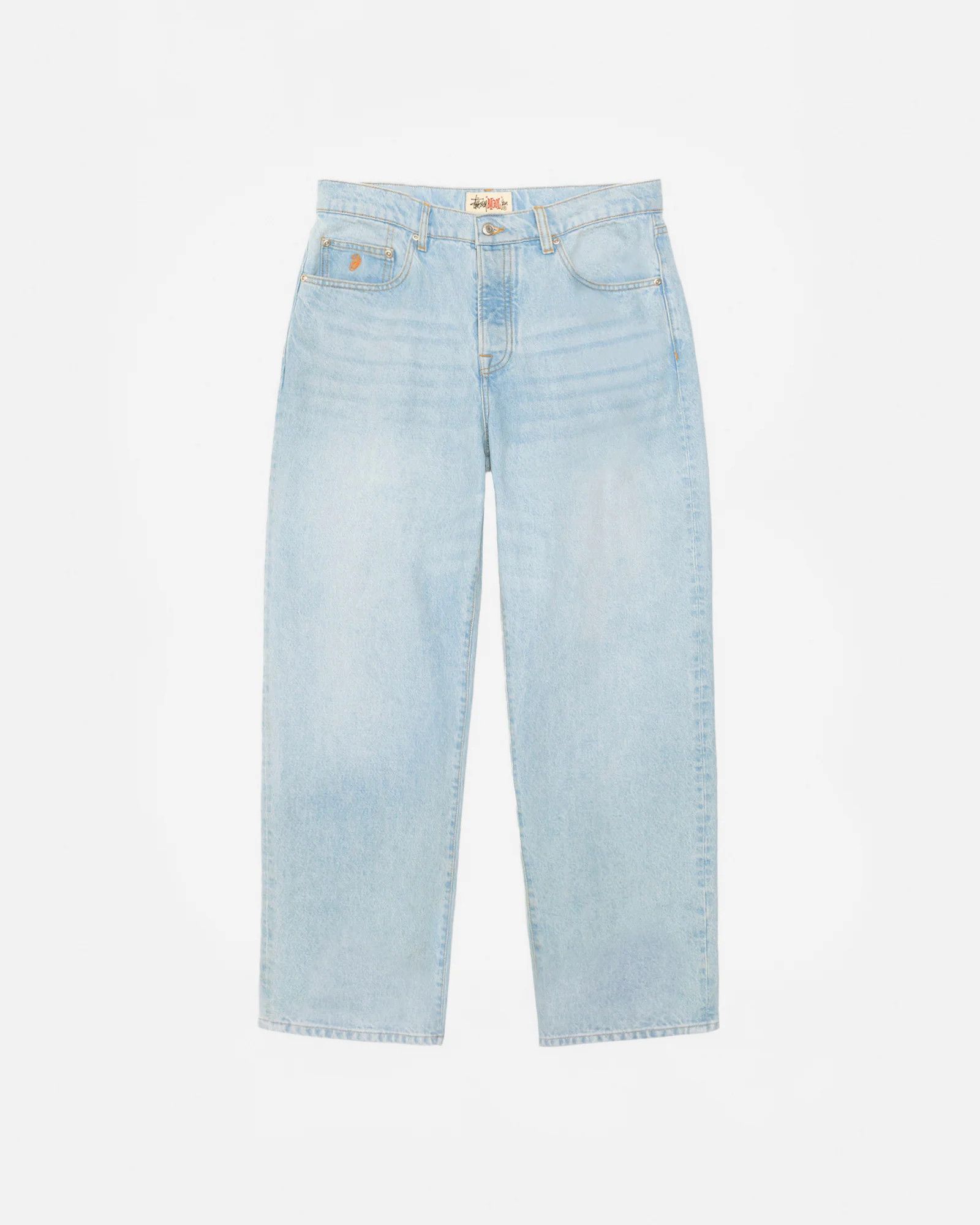 Stussy × Vintage Stussy Big Ol Jean Denim Light Wash Blue Size 28 Size US 28 / EU 44 - 3 Thumbnail