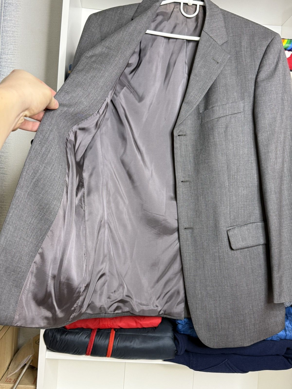 Yves Saint Laurent Yves Saint Laurent Vintage Gray wool mens blazer size 48 Size 48R - 13 Thumbnail