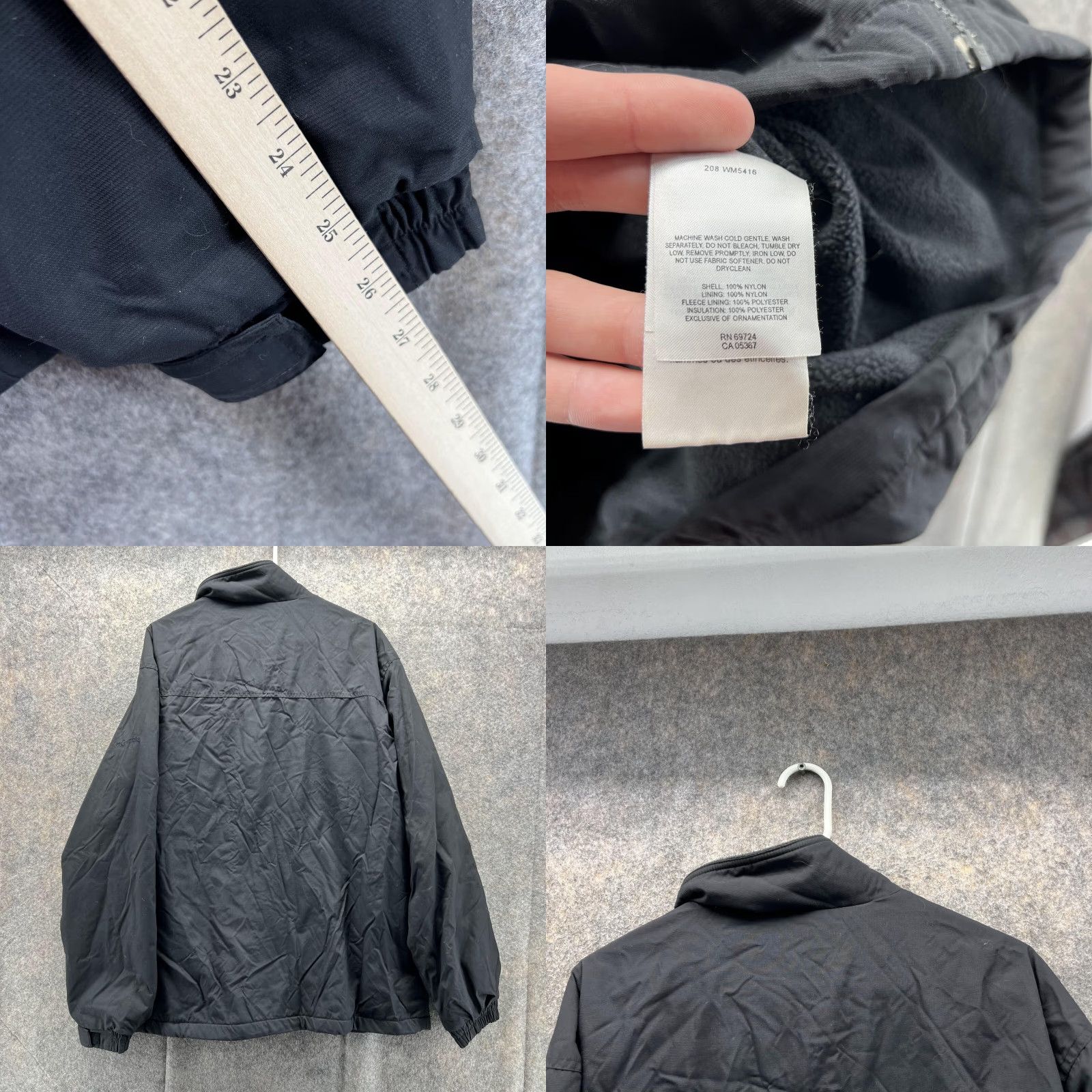 Vintage VINTAGE Columbia Jacket Men XL Black Full Zip Bomber Nylon Fleece Lined Sportswear Medium? Size US XL / EU 56 / 4 - 8 Thumbnail