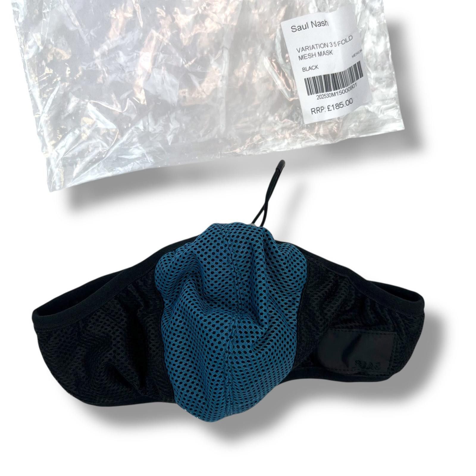 Saul Nash Saul Nash 3 5 Fold Mesh Face Mask Black Blue Size ONE SIZE - 2 Thumbnail