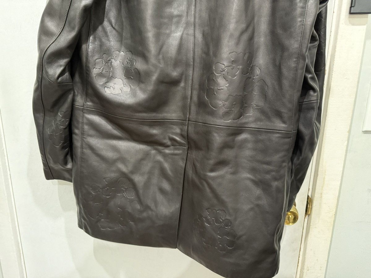 DENIM TEARS Denim Tears Oakland Wreath Winter Leather Coat Size US S / EU 44-46 / 1 - 18 Thumbnail