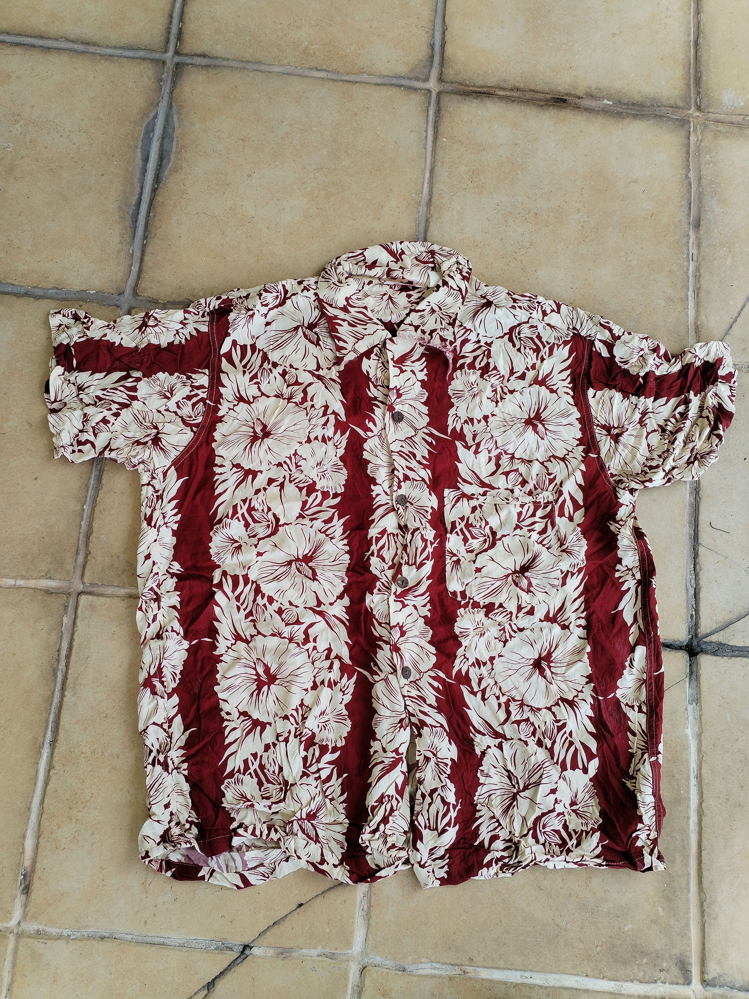 Sugar Cane Distressed Sun Surf Button Up Size US M / EU 48-50 / 2 - 1 Thumbnail
