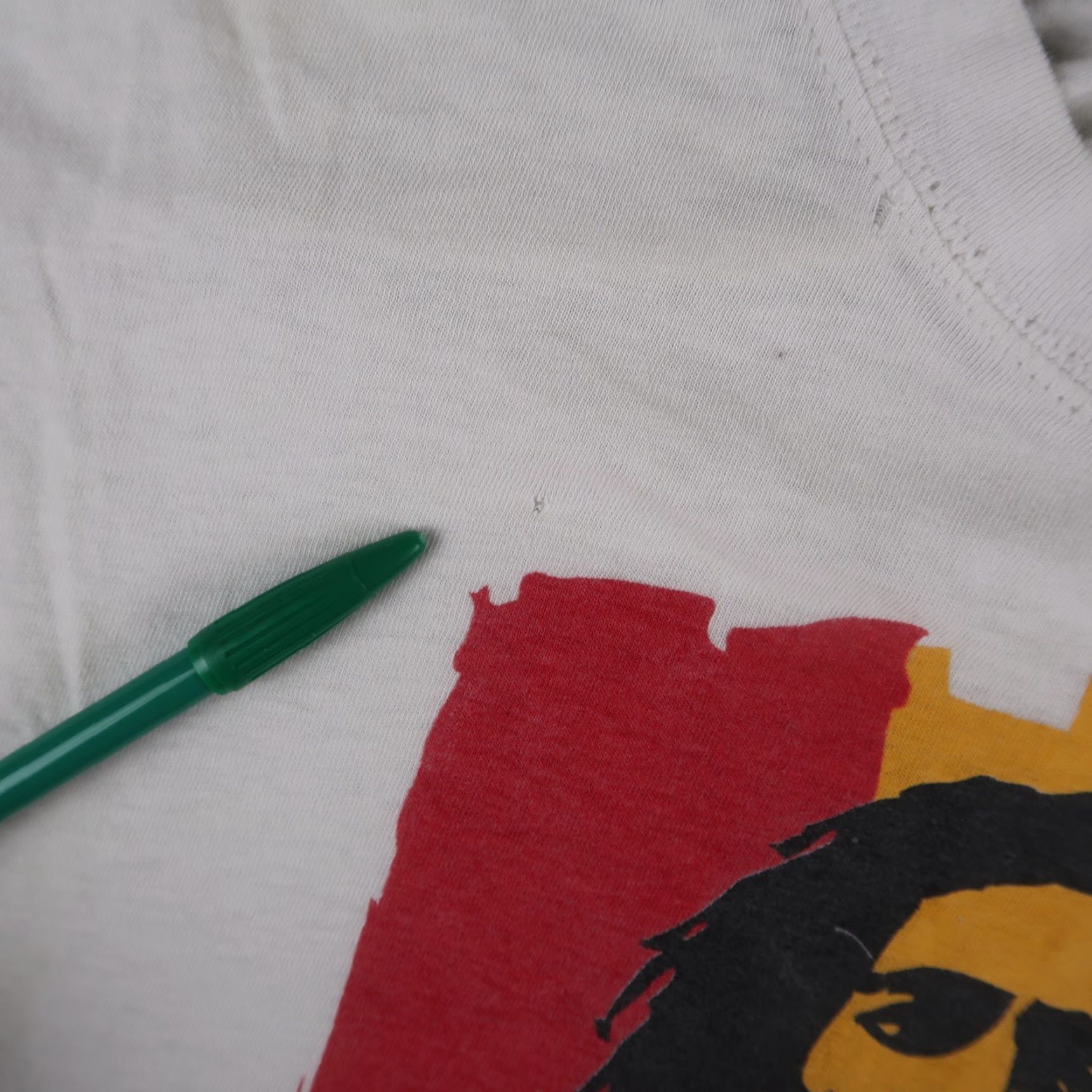 Vintage VINTAGE Bob Marley T-Shirt Men White Size L Graphic Print Reg Fit Crew Neck Short Sleeve Size US L / EU 52-54 / 3 - 6 Thumbnail