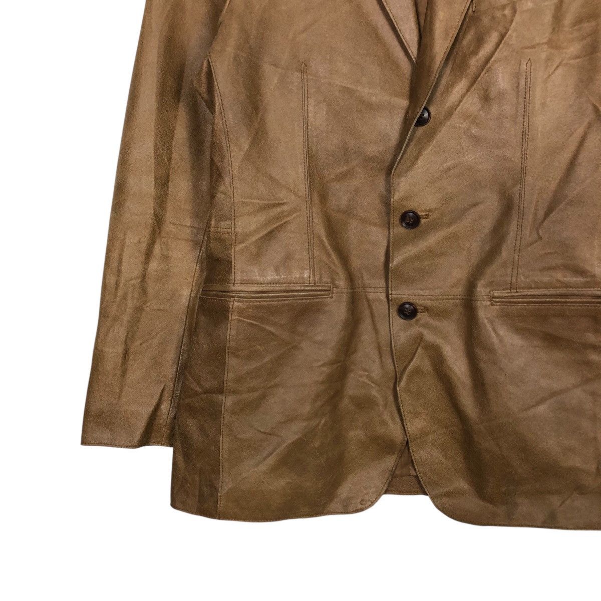 Japanese Brand 📌Vintage Chore Worker Leather Jacket Takeo Kikuchi Size US M / EU 48-50 / 2 - 5 Thumbnail