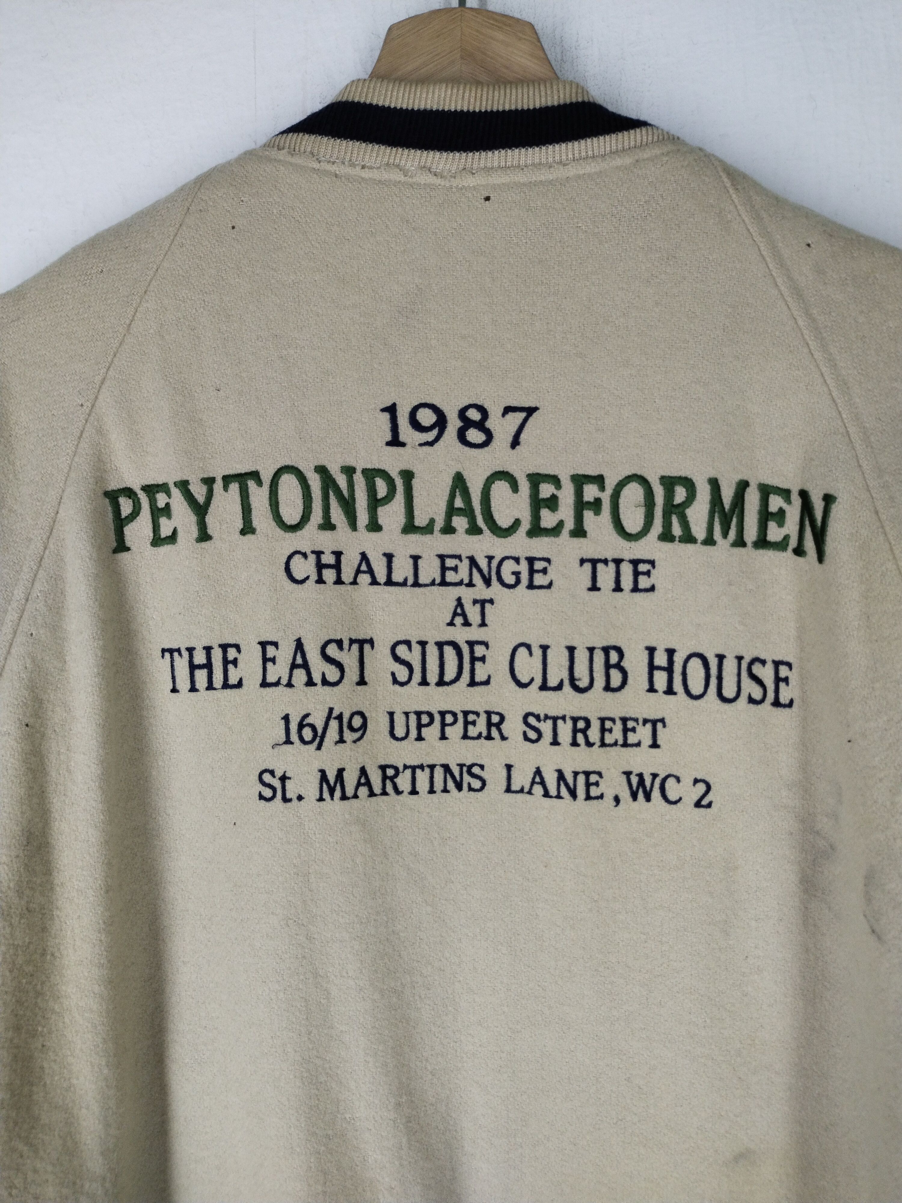 PPFM 80's Vintage PPFM Peyton Palace Sport Wool Bomber Jacket Size US L / EU 52-54 / 3 - 9 Thumbnail