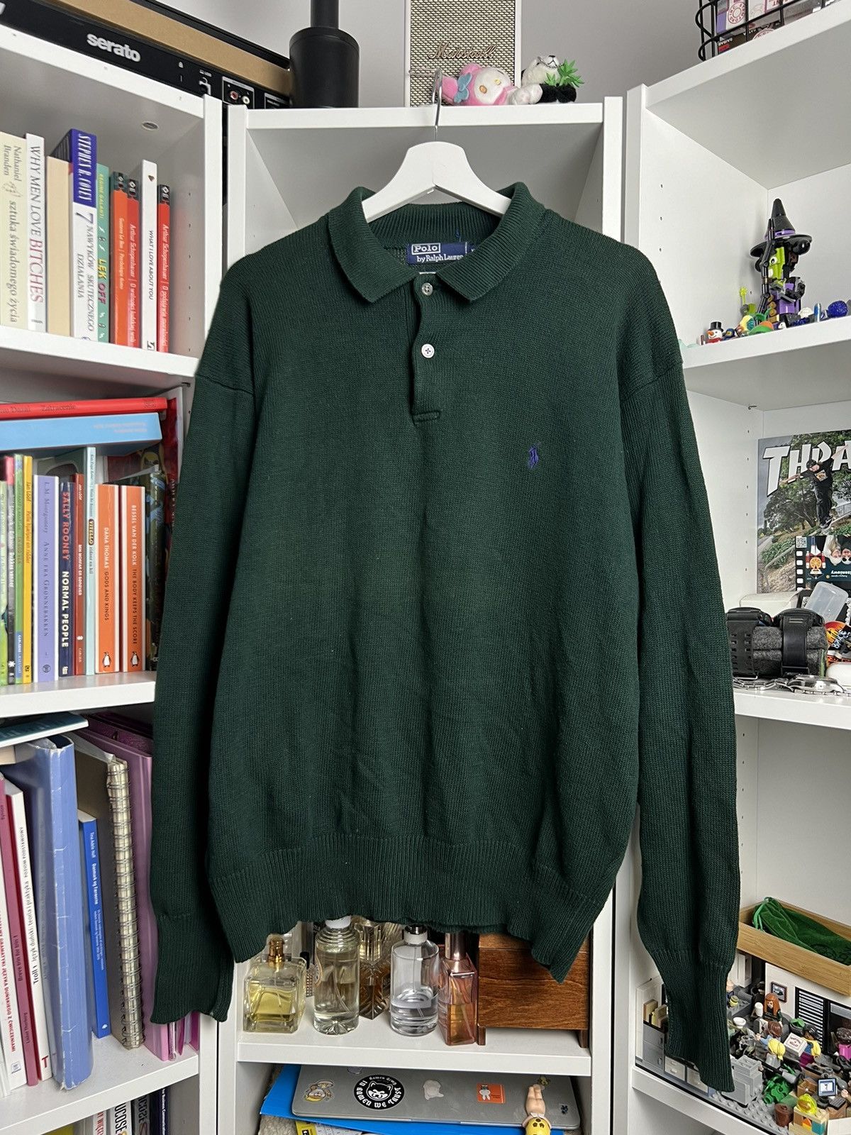 Vintage 90s Shirt Polo Knit Sweater size high quality XL