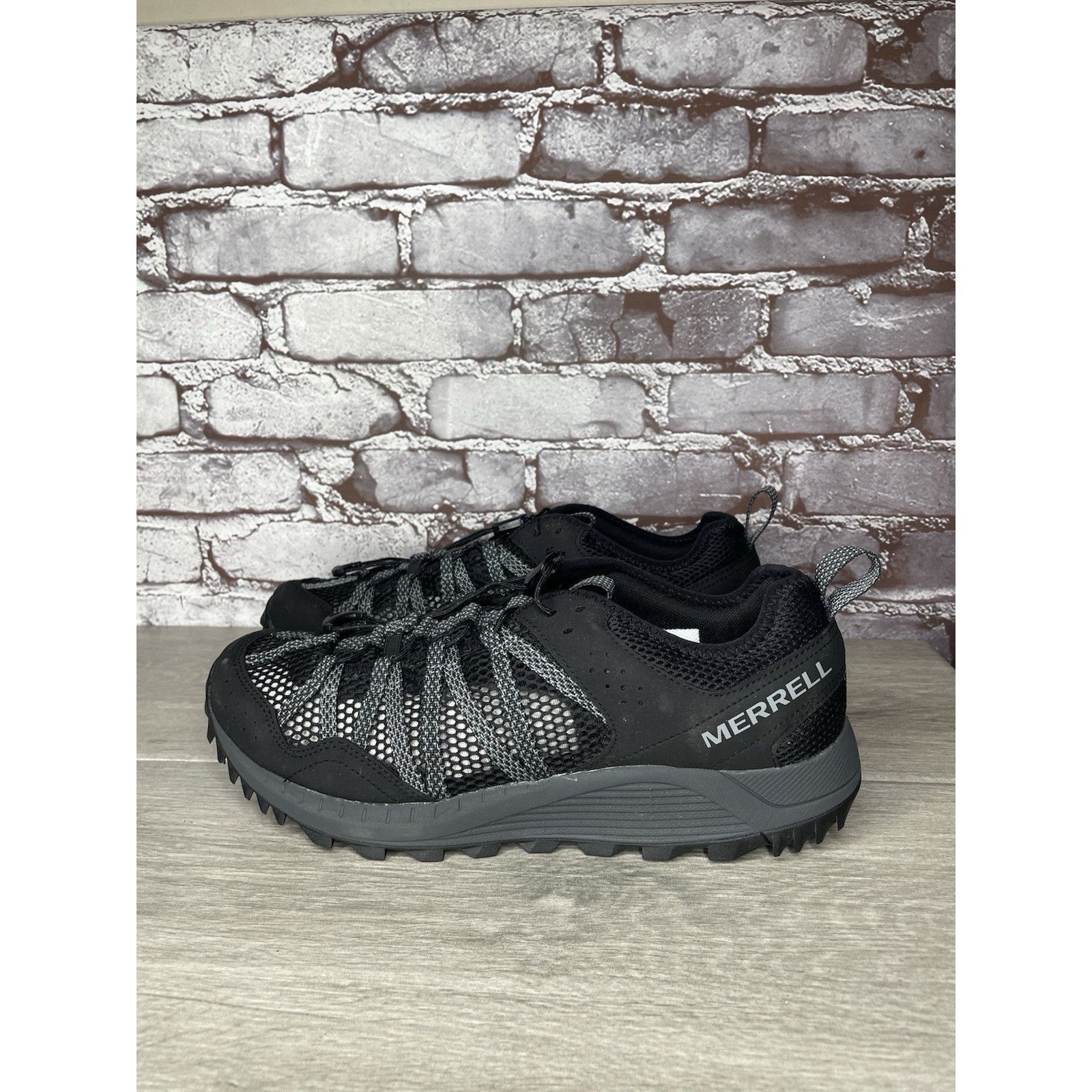 Merrell Merrell Wildsport Aerosport Black Synthetic Lace Hiking Outd Size US 10.5 / EU 43-44 - 4 Thumbnail