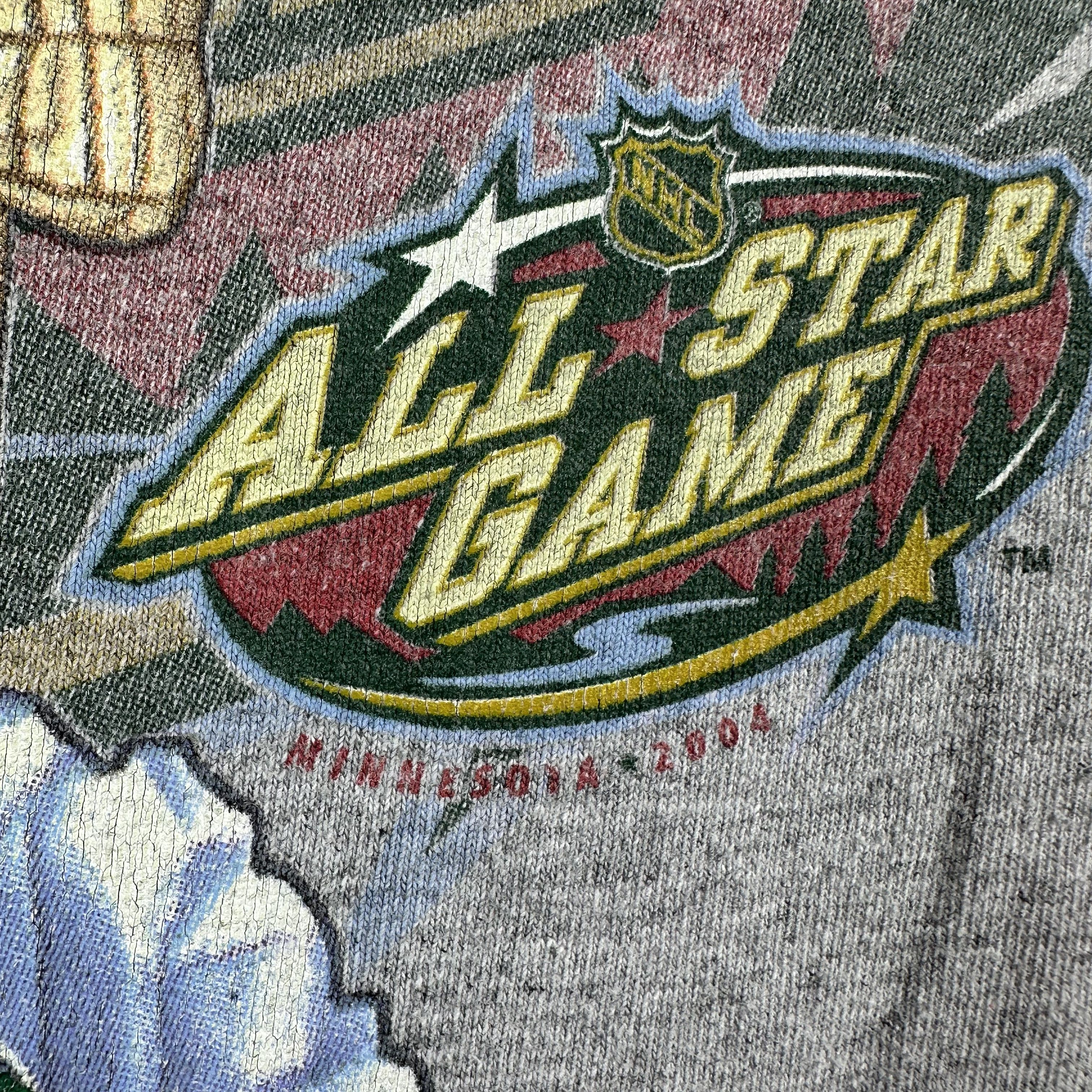 Vintage 2004 NHL Hockey All Star Game Minnesota Promo T-Shirt Size US L / EU 52-54 / 3 - 4 Thumbnail