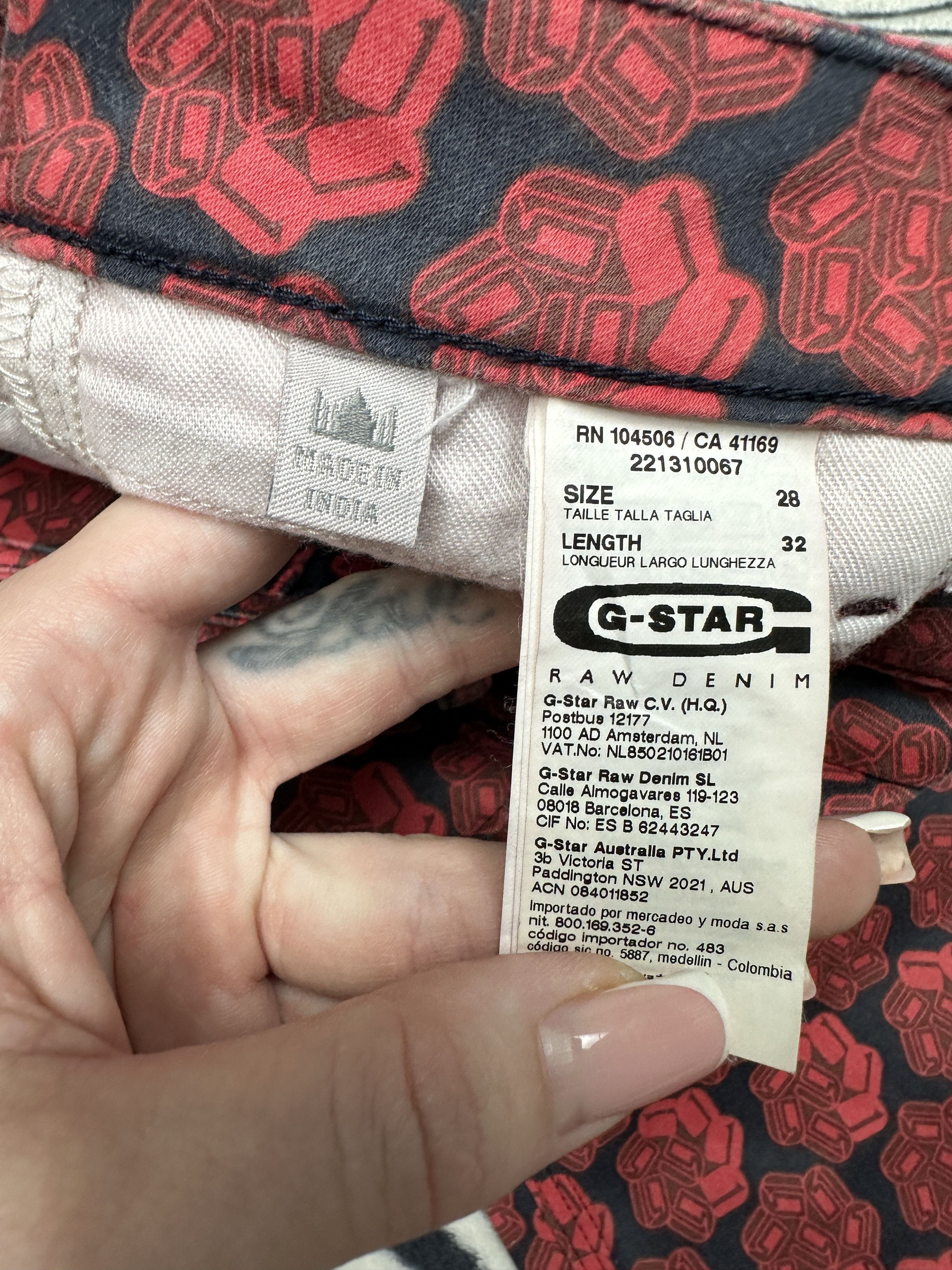 G-Star G Star Raw Womens New Radar Skinny Denim Pants Jeans Size 28" / US 6 / IT 42 - 3 Thumbnail