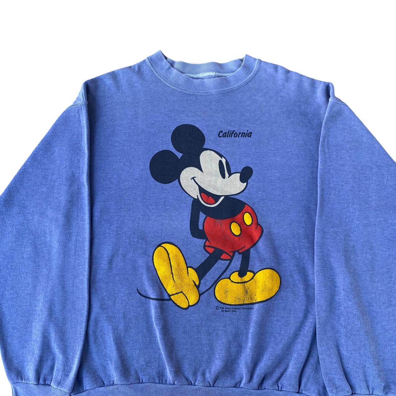 Vintage VINTAGE 80S MICKEY YELLOW SHOES FADED CREWNECK Size US M / EU 48-50 / 2 - 9 Thumbnail