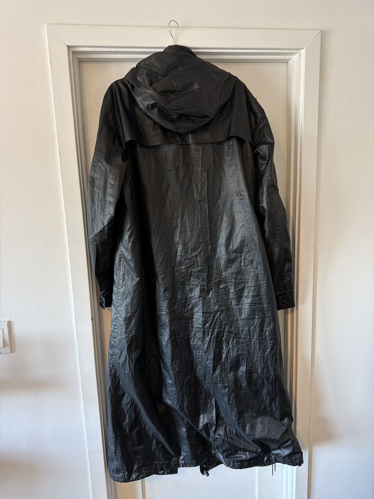 Issey Miyake Issey Miyake Men FW1997 Crinkled Nylon Long Coat / Parka Size US L / EU 52-54 / 3 - 3 Thumbnail