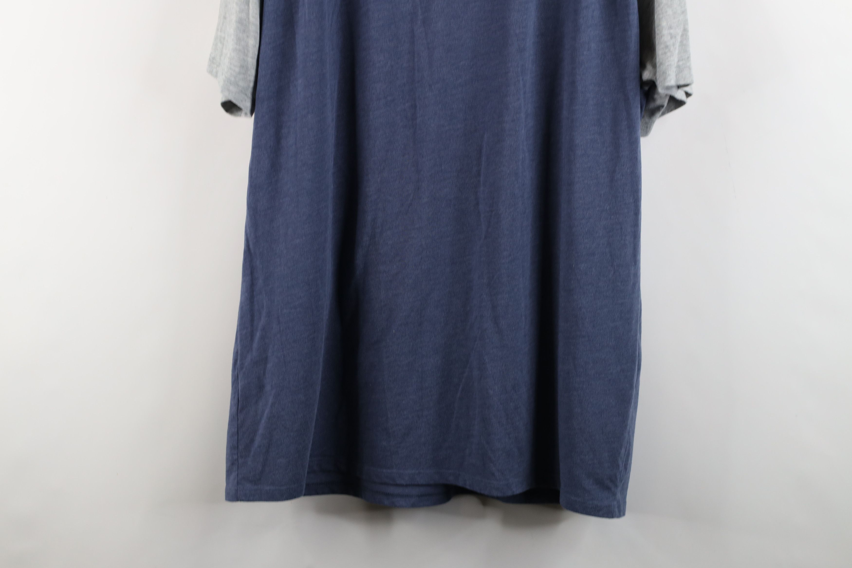 Nike × Vintage Nike University of Michigan Short Sleeve Raglan T-Shirt Blue Size US XL / EU 56 / 4 - 13 Thumbnail