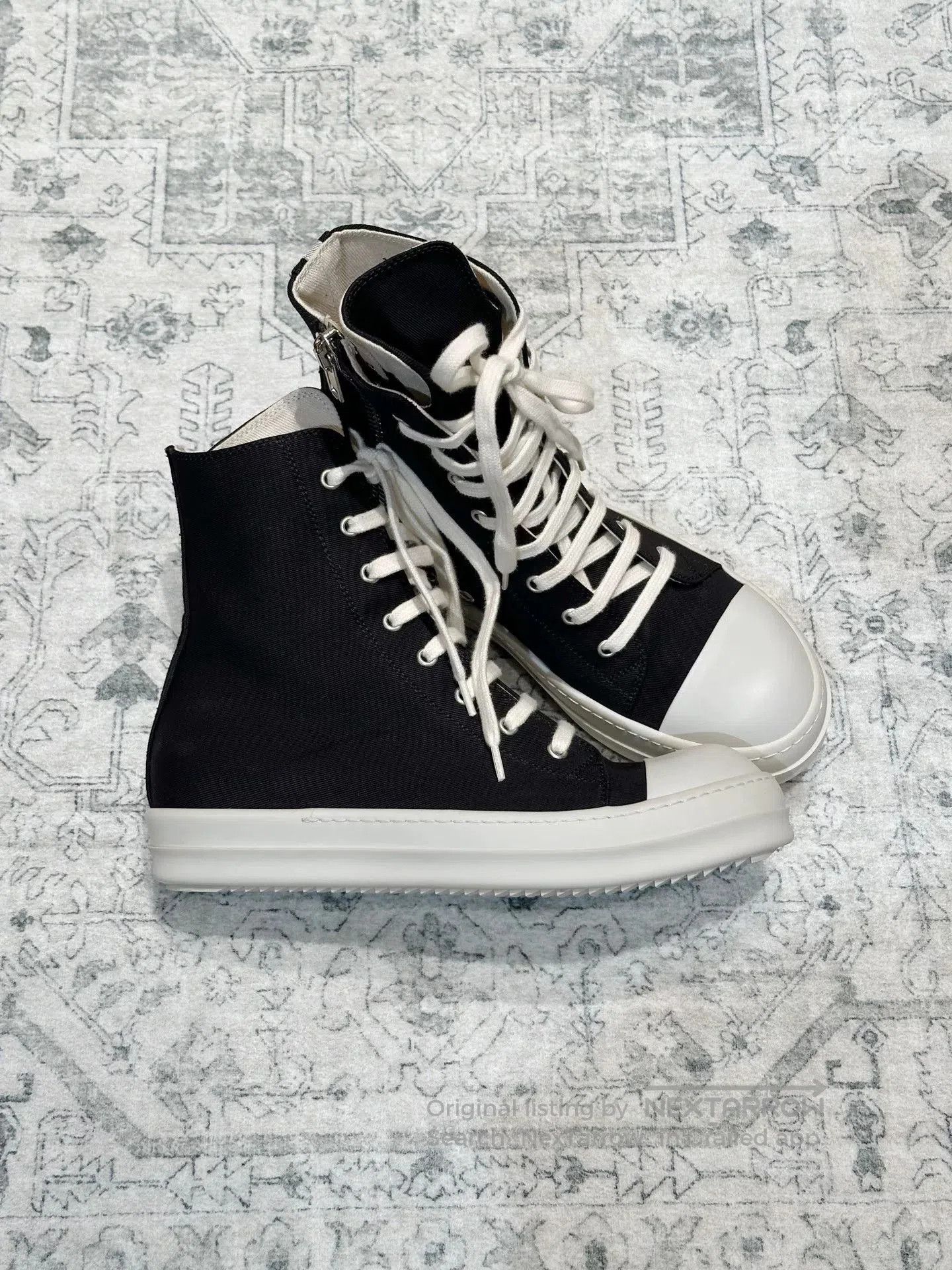 Rick Owens Drkshdw Rick Owens Drkshdw Canvas Sneakers. Size US 7.5 / EU 40-41 - 4 Thumbnail