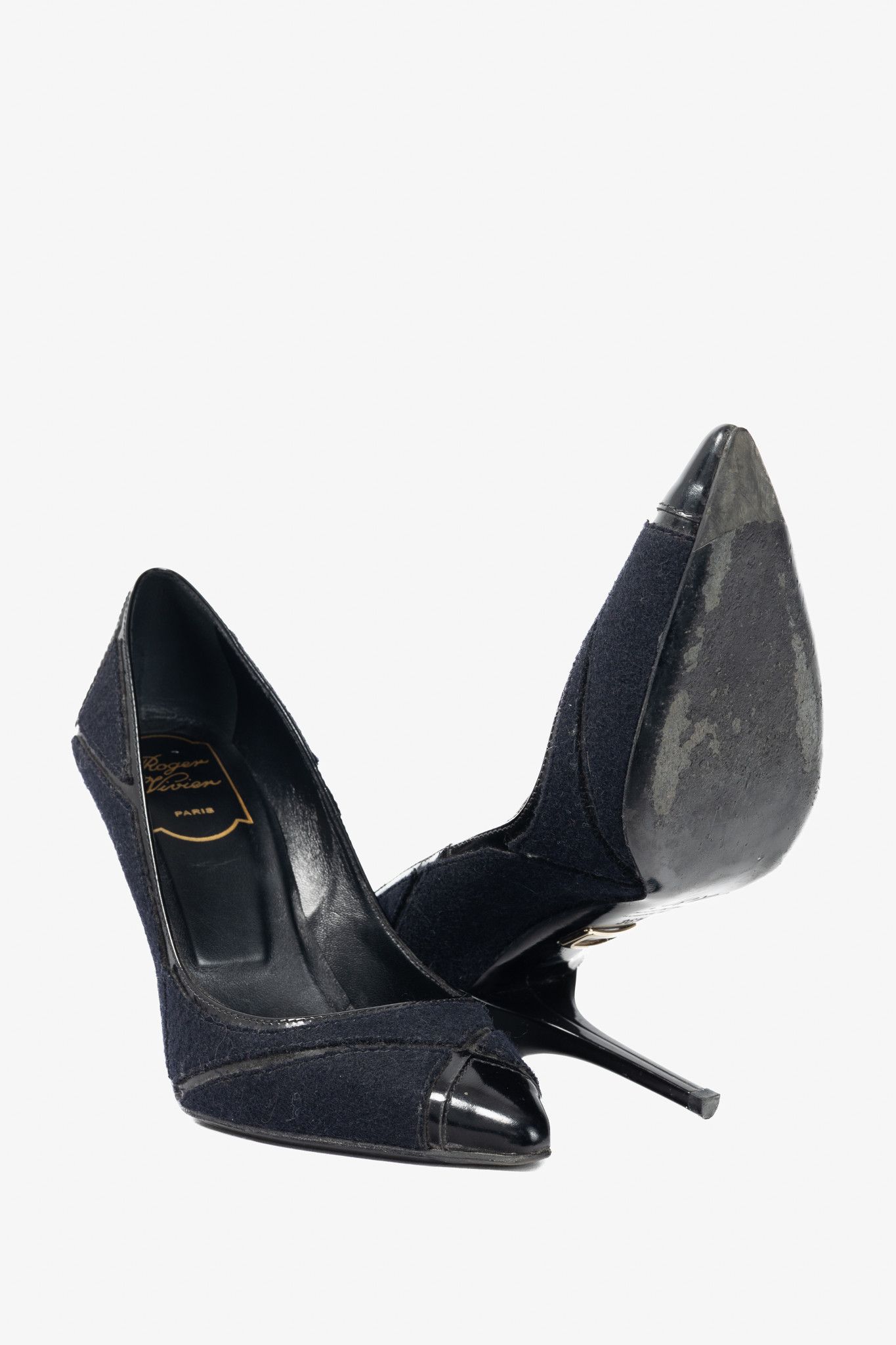 Roger Vivier Roger Vivier Prismick Laine Leather Patchwork Heels Size US 6 / IT 36 - 4 Thumbnail