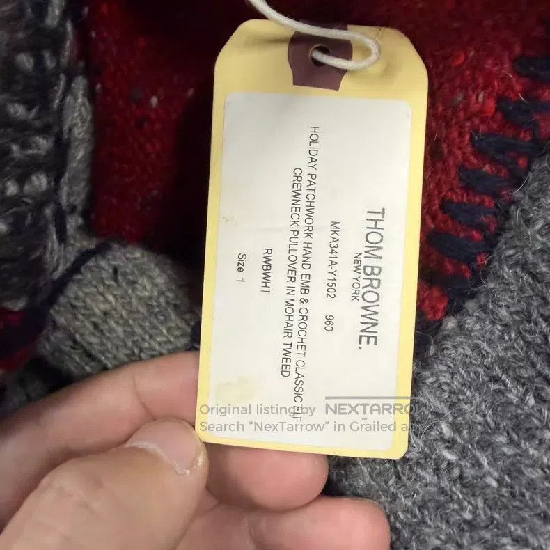 Thom Browne Thom Browne Christmas patched knit sweater Size US S / EU 44-46 / 1 - 6 Thumbnail