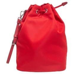 Prada o1srvl11e0624 Size: OS / Bucekt Pouch in Red Size ONE SIZE - 3 Thumbnail