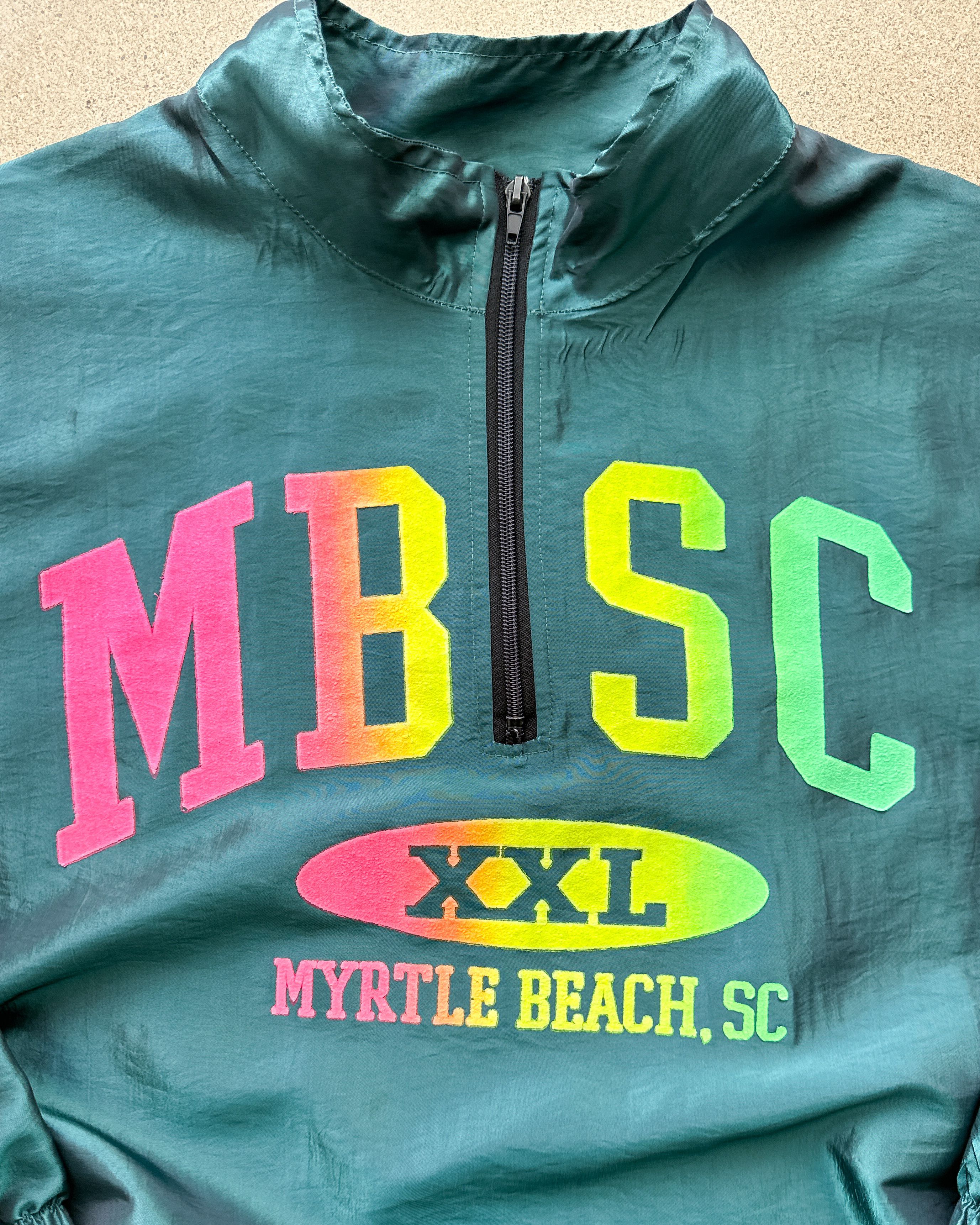 Vintage Vintage 1980s Myrtle Beach South Carolina Windbreaker Green Size US L / EU 52-54 / 3 - 2 Thumbnail