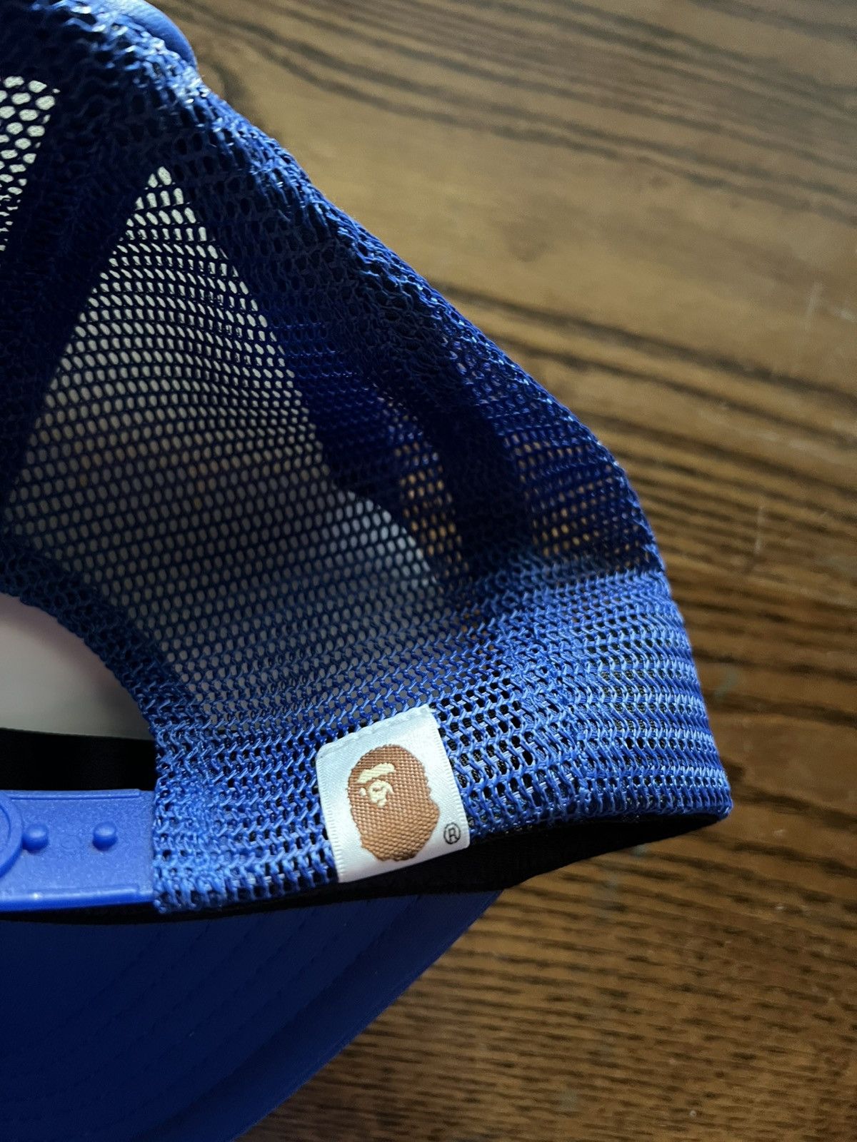 Bape Bape College Mesh Trucker Hat - Blue Size ONE SIZE - 4 Thumbnail