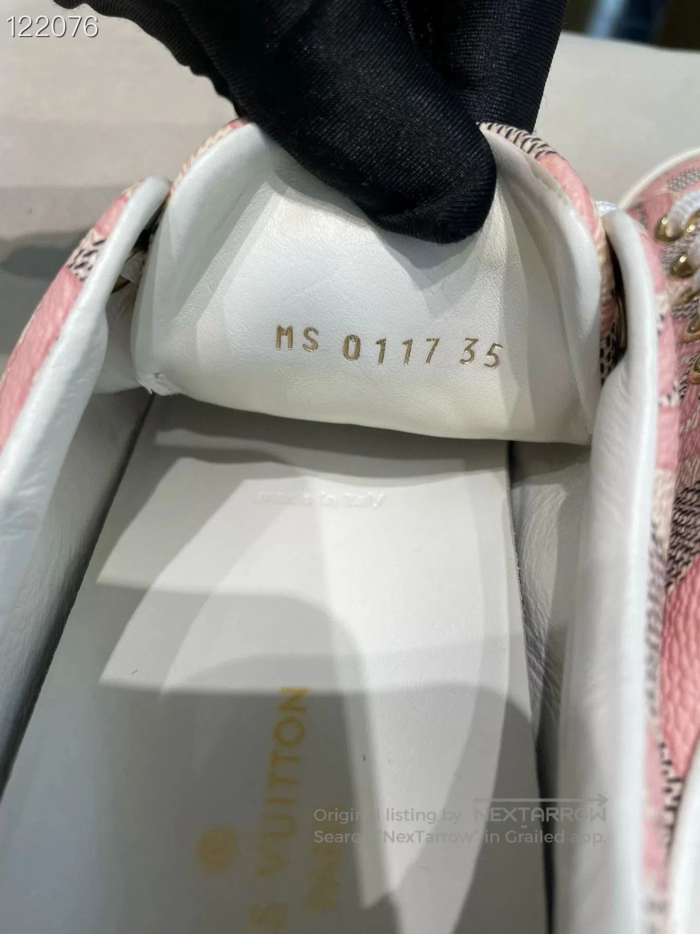 Louis Vuitton LV 080636C01 White Plaid Limited Flats. Size US 4 / IT 34 - 3 Thumbnail