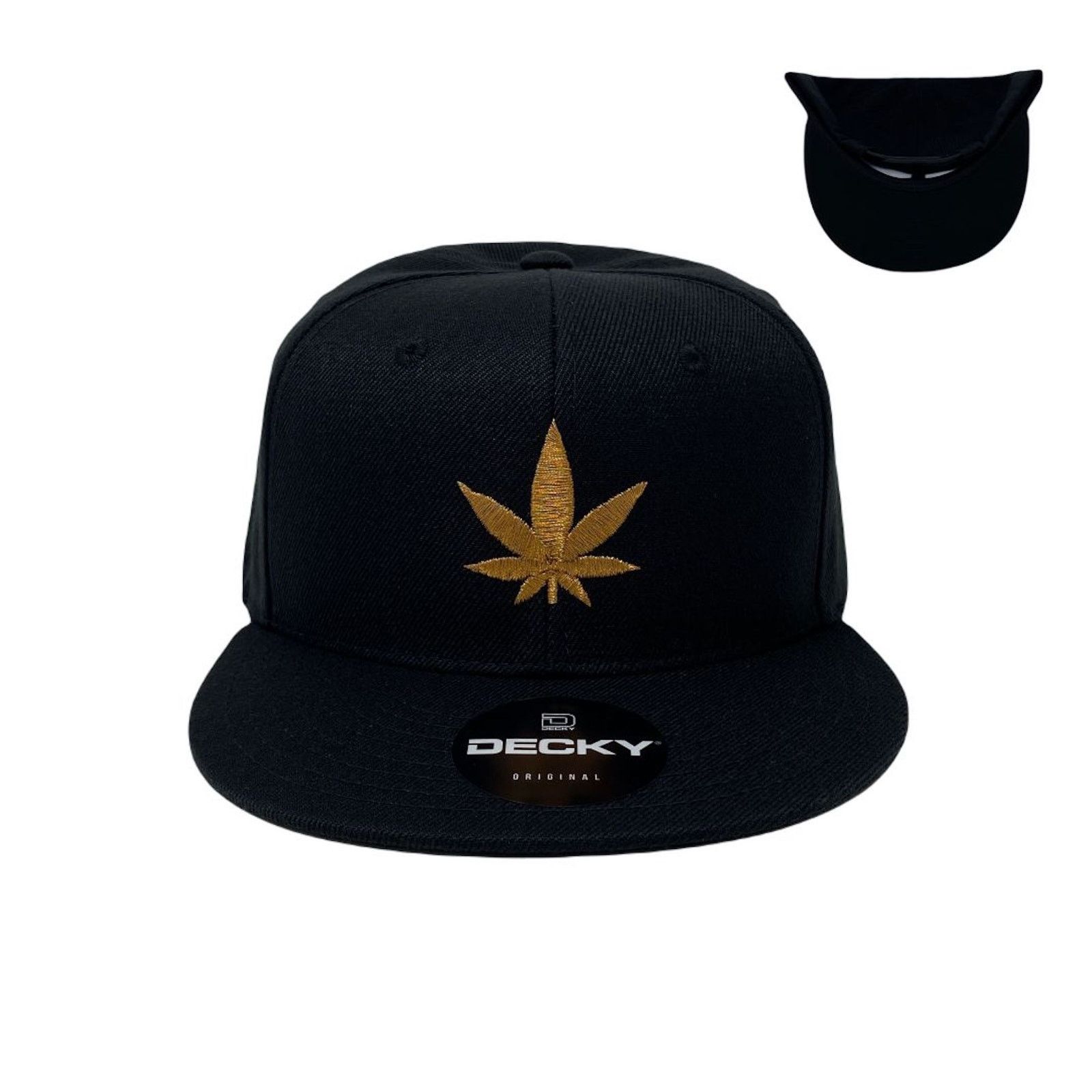 Other Plant Life Bronze Leaf Snapback Hat All Black Size ONE SIZE - 1 Thumbnail