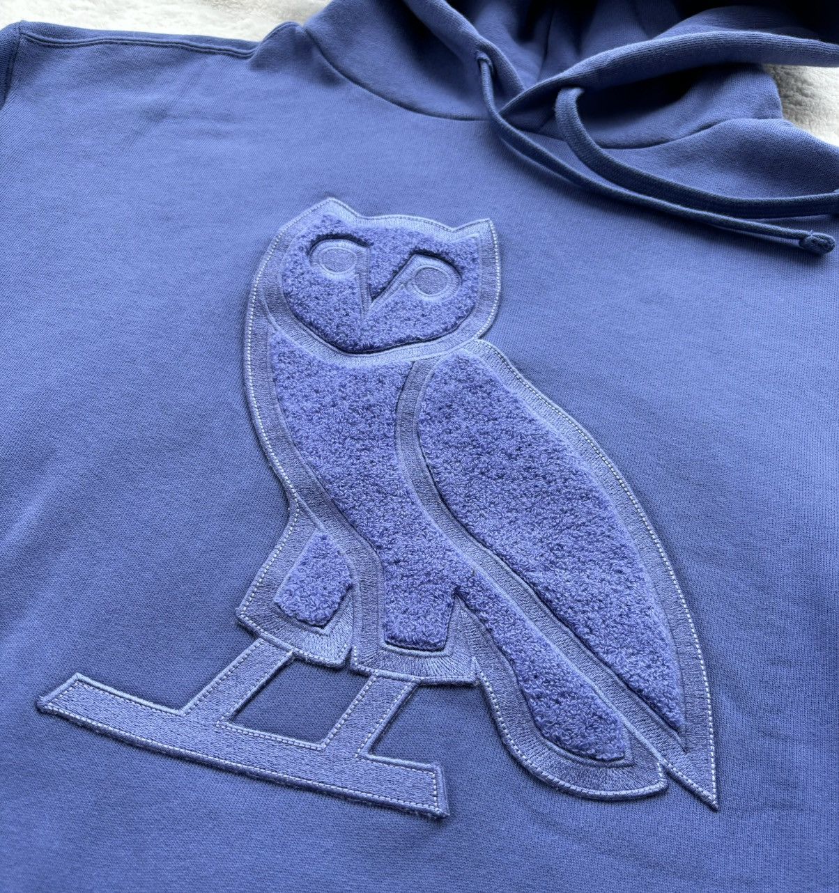 October's Very Own OVO Marlin Blue Chenille OG Owl Hoodie Size US M / EU 48-50 / 2 - 3 Thumbnail