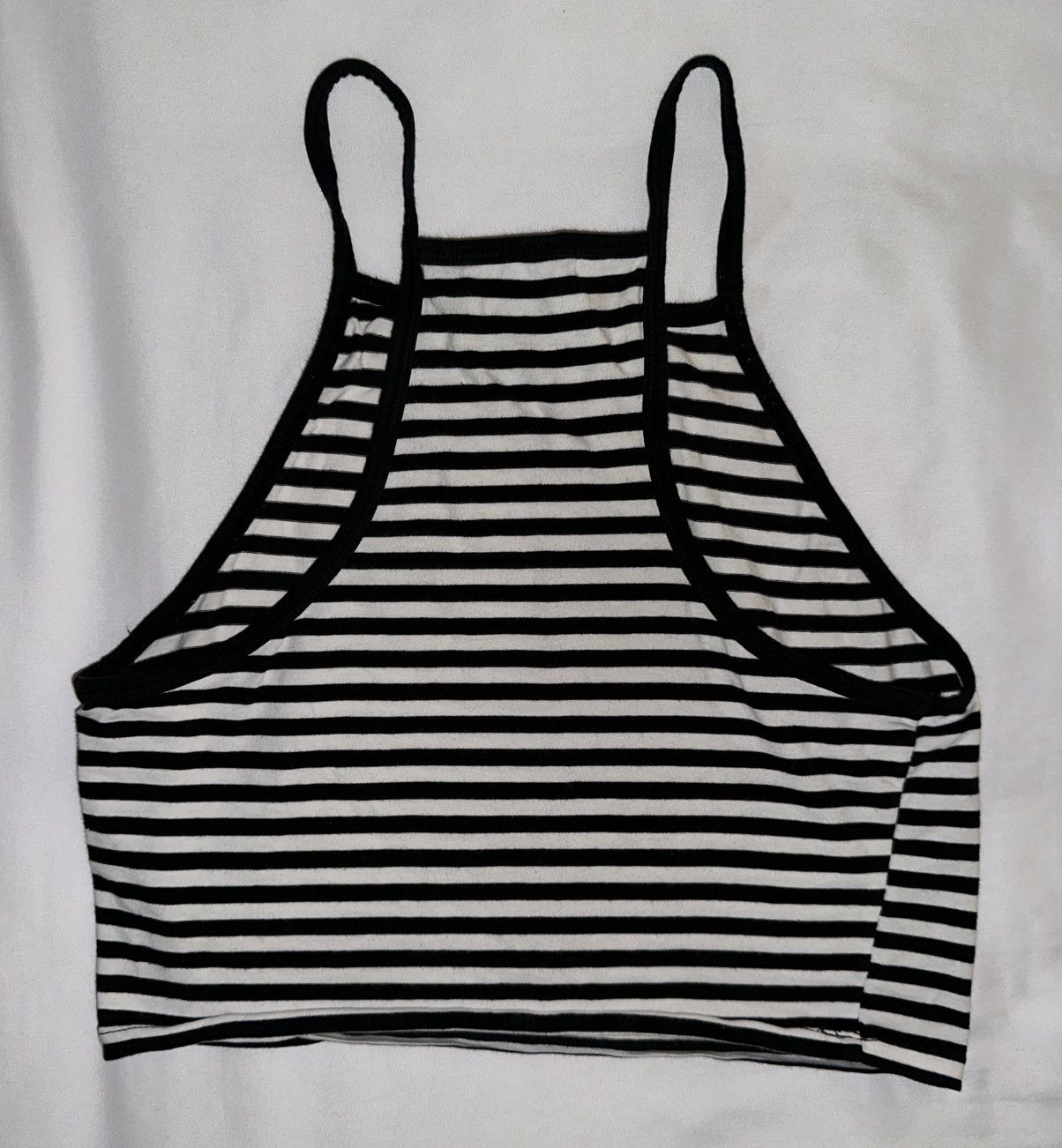 Divided Black & White Striped Tank Top Cropped Size S / US 4 / IT 40 - 3 Thumbnail
