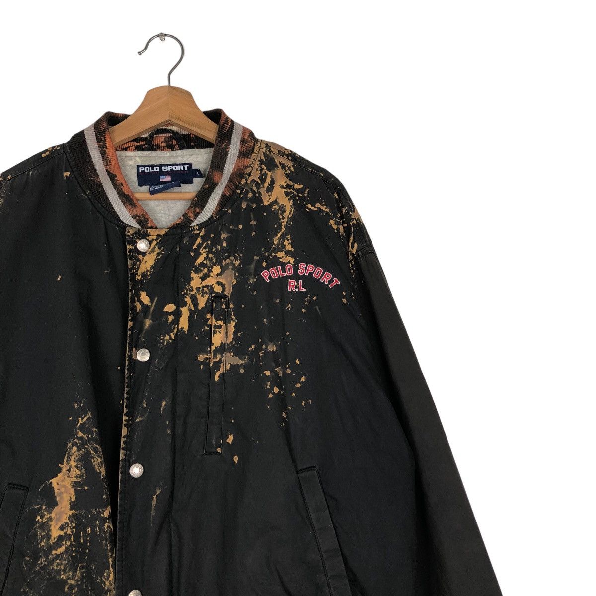Japanese Brand 🔥Vintage Bomber Jacket Polo Sport Ralph Lauren Acid Wash Size US L / EU 52-54 / 3 - 7 Thumbnail