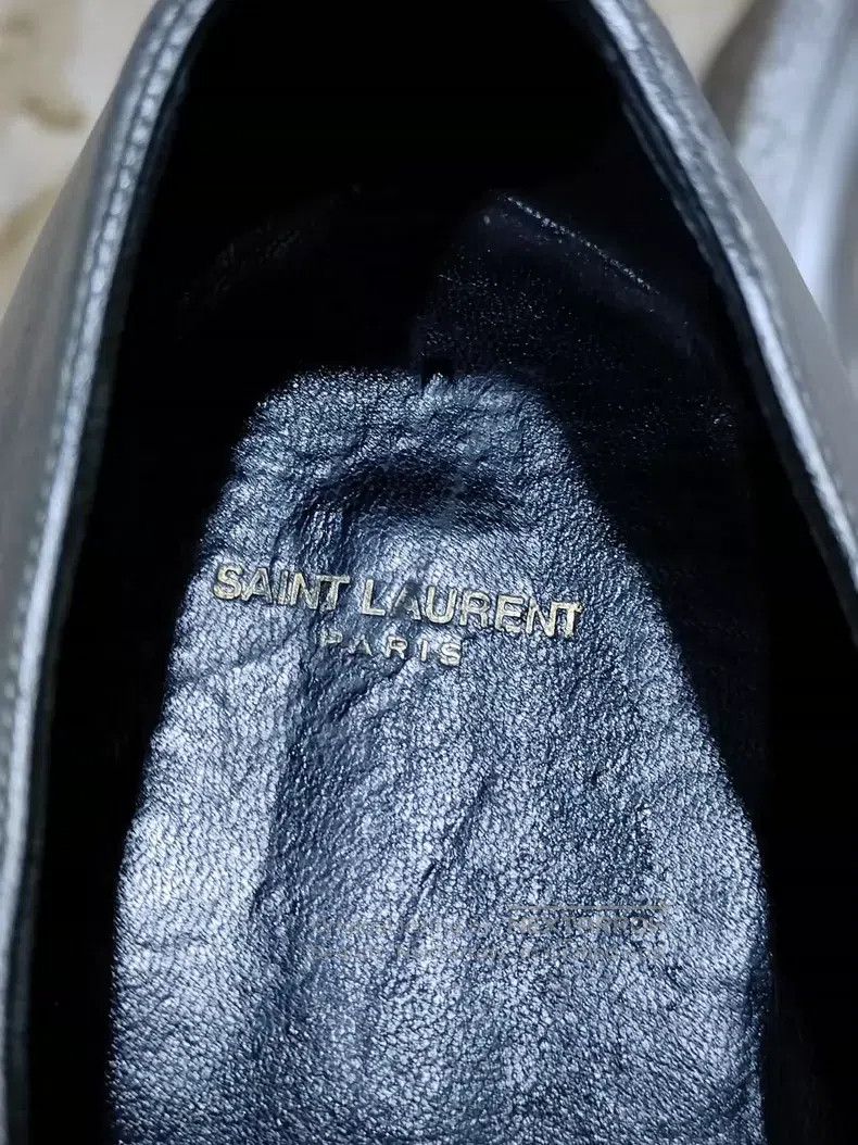 Saint Laurent Paris Saint Laurent Paris Silver Wedge Shoes Size US 11 / EU 44 - 6 Thumbnail