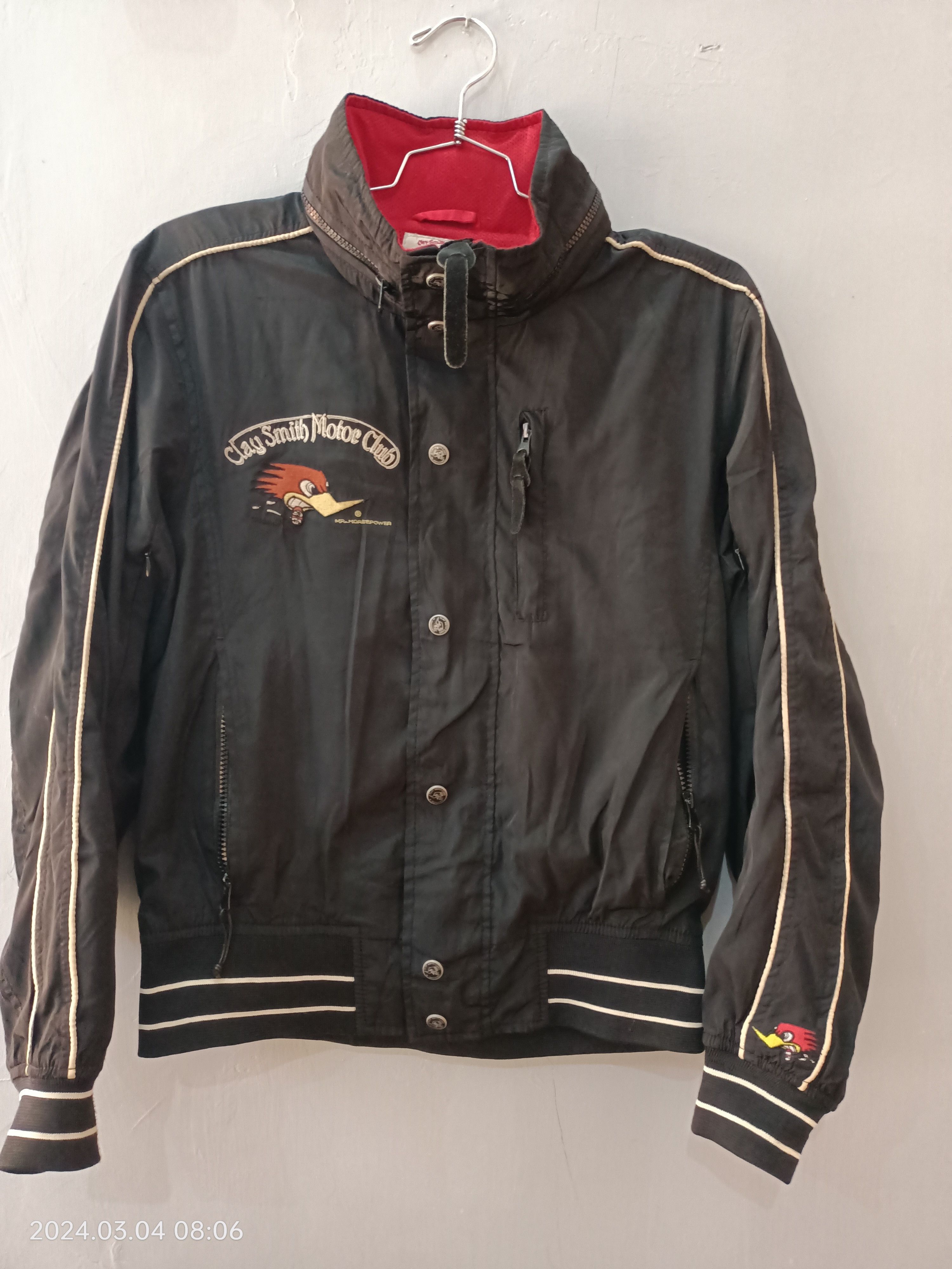 image of Moto x Racing Steals Claysmith Mooneyes Racing Team Jacket in Black, Men's (Size Medium)