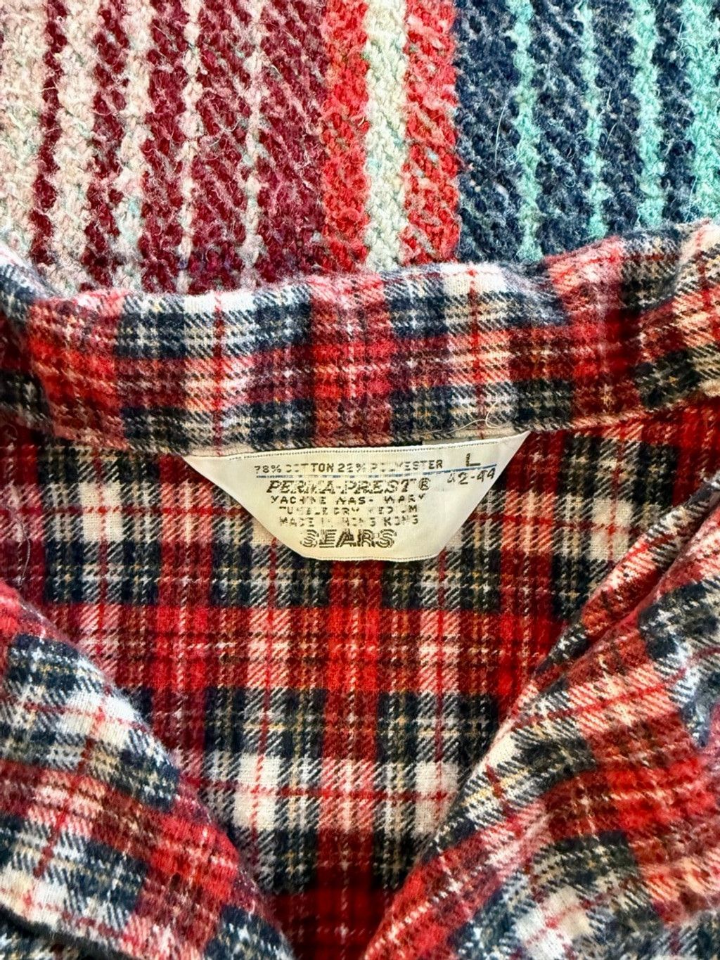 Sears 70s Sears Red Plaid Overshirt L Size US L / EU 52-54 / 3 - 5 Thumbnail