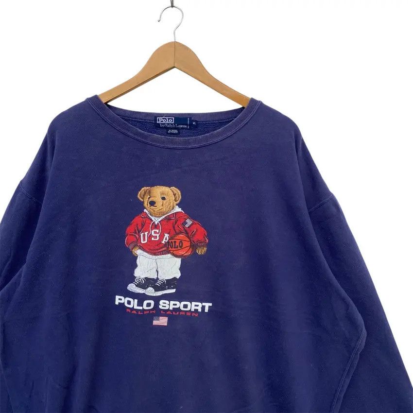 Polo Ralph Lauren Vintage Polo Sport Bear by Ralph Lauren Sweatshirt | XL Size US XL / EU 56 / 4 - 2 Thumbnail
