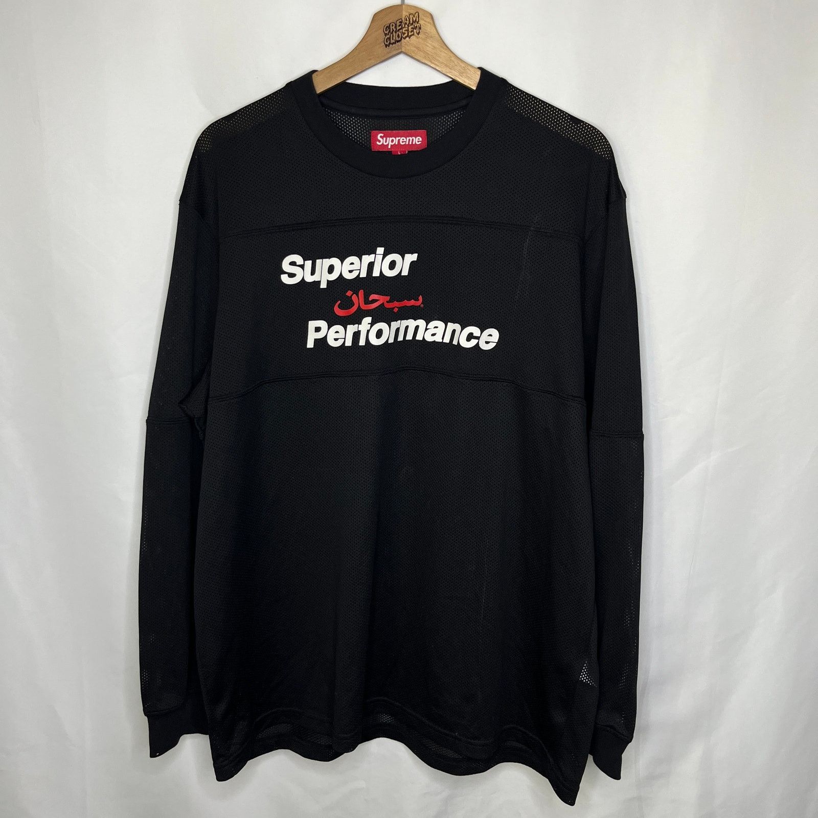 Supreme Supreme 99 L/S Football Top Black | Grailed