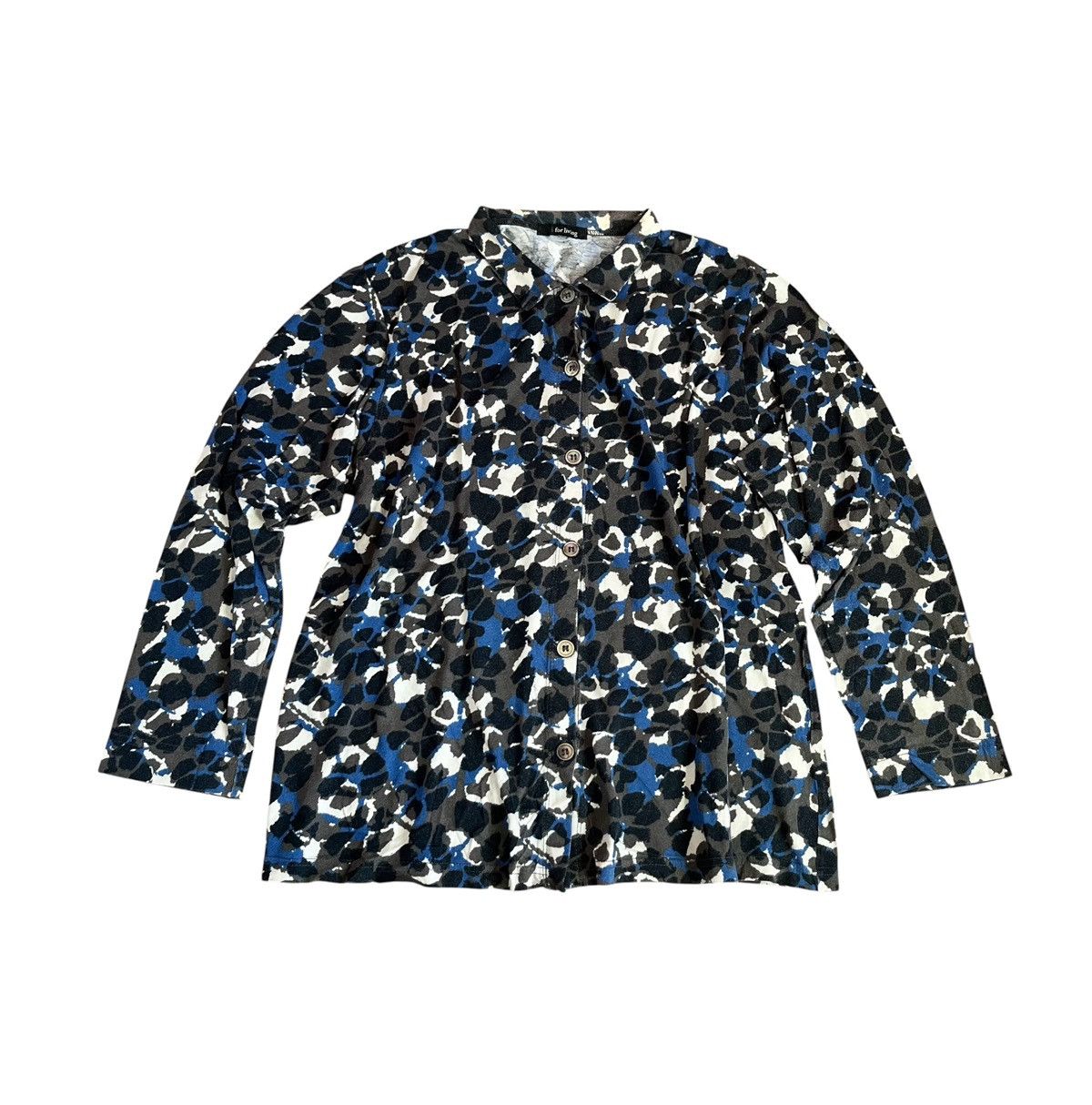 Yohji Yamamoto TAX FREE 🇺🇸 Yohji yamamoto y’s for living abstract button up Size US M / EU 48-50 / 2 - 1 Thumbnail