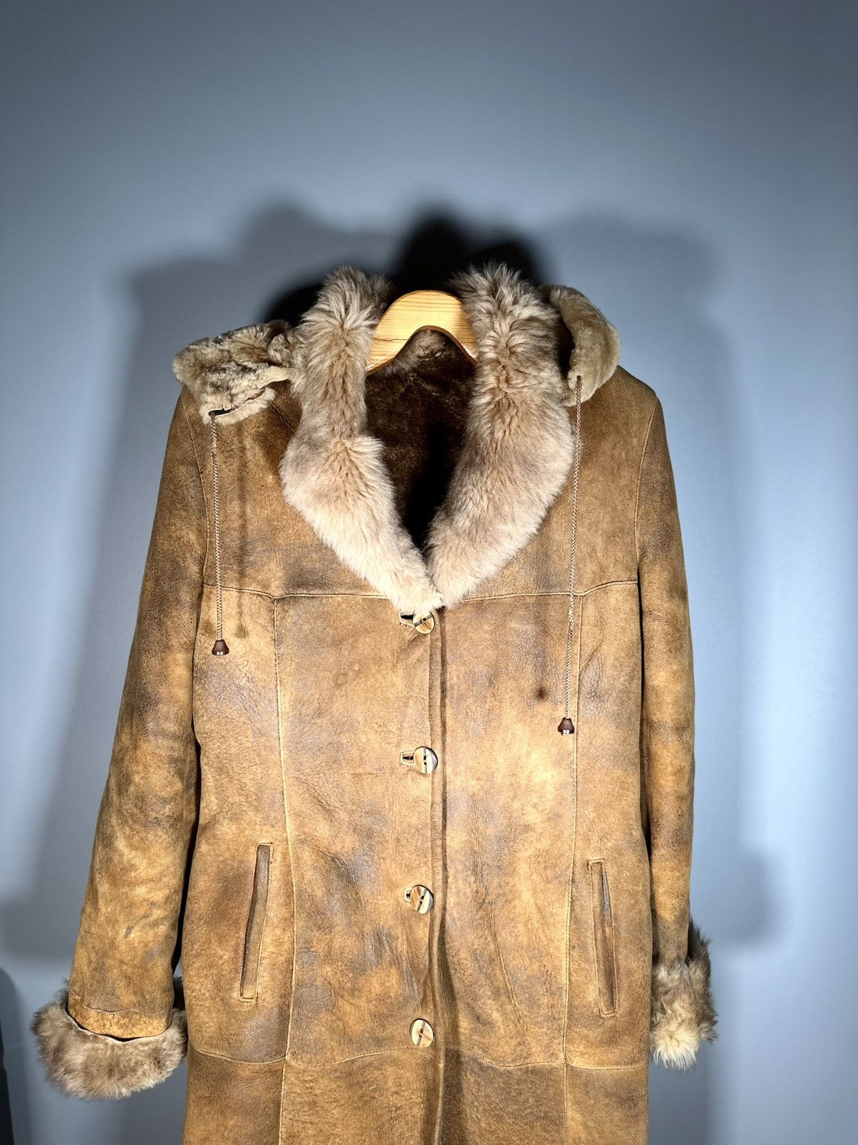 Vintage Vintage women sheepskin 100% coat Size M / US 6-8 / IT 42-44 - 4 Thumbnail