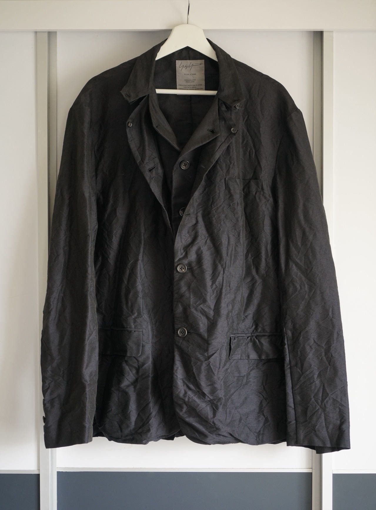 Yohji Yamamoto Yohji Yamamoto 01SS Mohair Wrinkle Double Size 42S - 1 Thumbnail